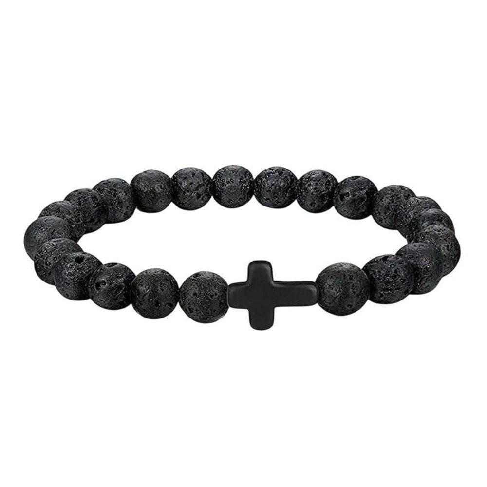 MEGAGOODS Perlenarmband Naturstein Holzperlen Armband mit günstig online kaufen