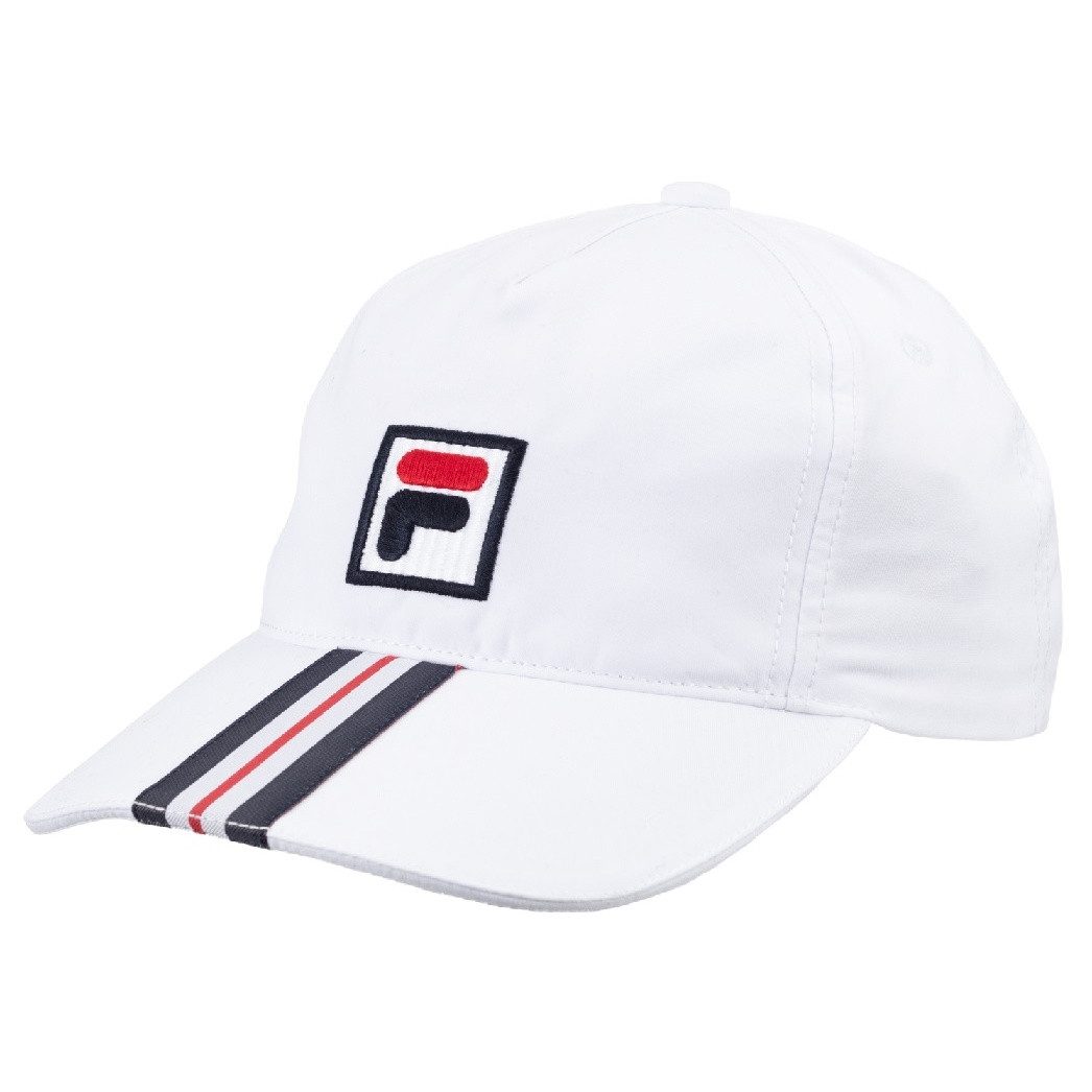 Fila Baseball Cap Bobby Stripes (100% Polyester) weiss - 1 Stück
