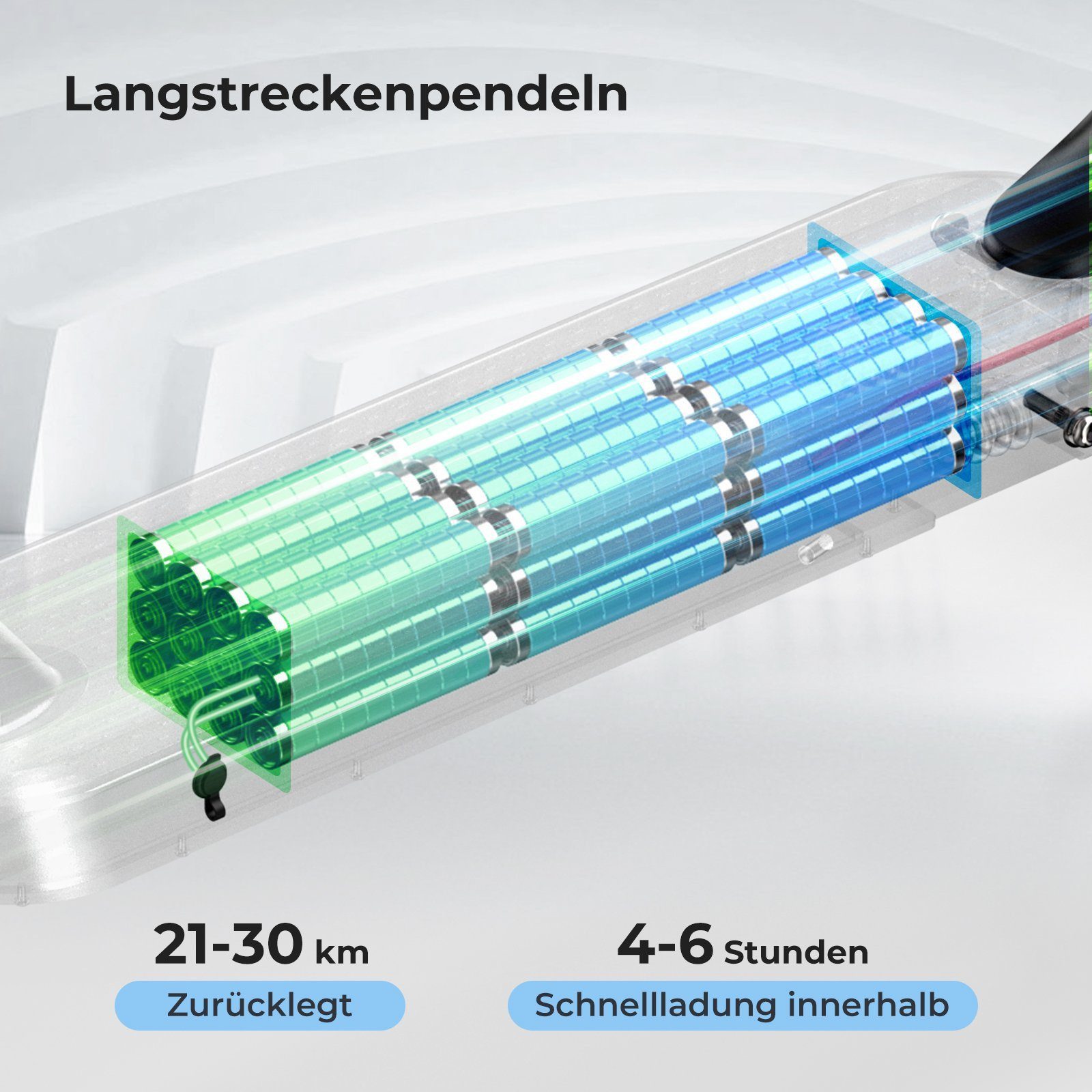 iscooter E-Scooter 8,5 Zoll E-Scooter mit Straßenzulassung ABE, Doppelfederung, 350,00 W, 20,00 km/h, 30 KM Reichweite, klappbar, Duales Bremssystem, Belastung bis 120kg