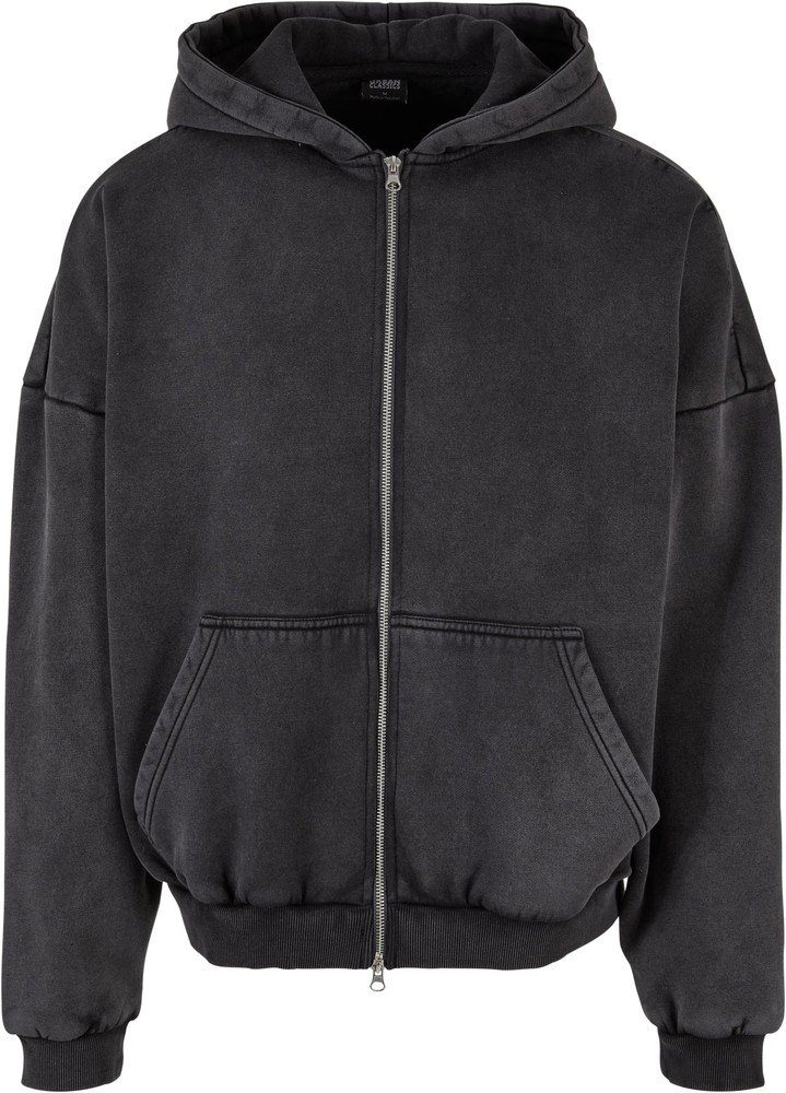 Funktions-Kapuzensweatjacke Urban Classics Herren Heavy Stone Washed 90's Zip Hoodie