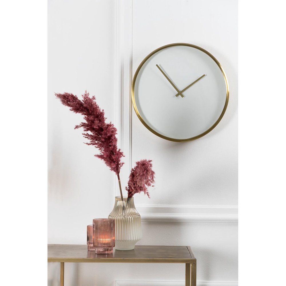 Light & Living Wanduhr Wanduhr SEPONI Ø41 von Light & Living Uhr Weiß-Bronze matt