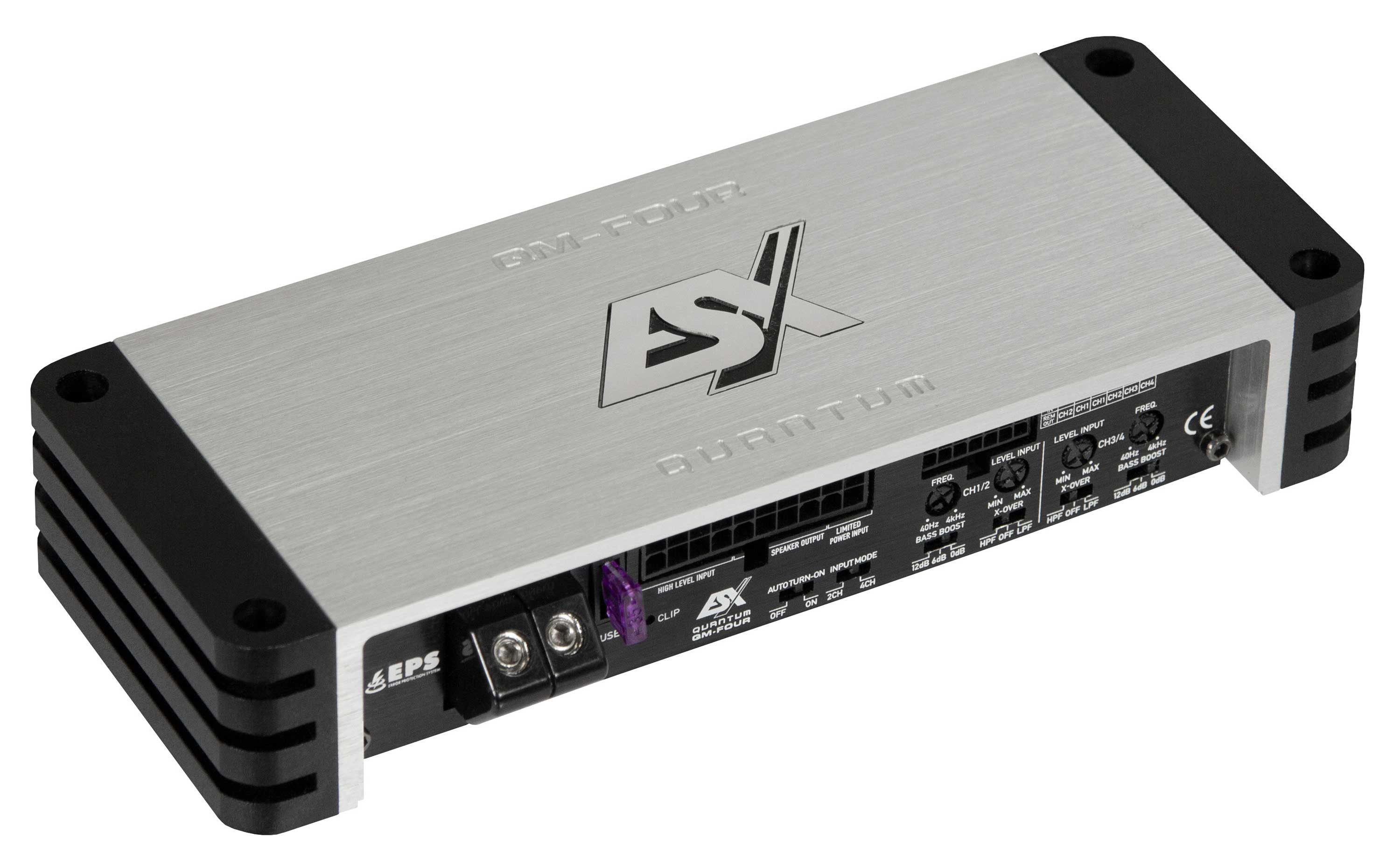 ESX QM-FOUR Mini 4-KANAL CLASS D Verstärker Endstufe Endverstärker (Anzahl Kanäle: 4)