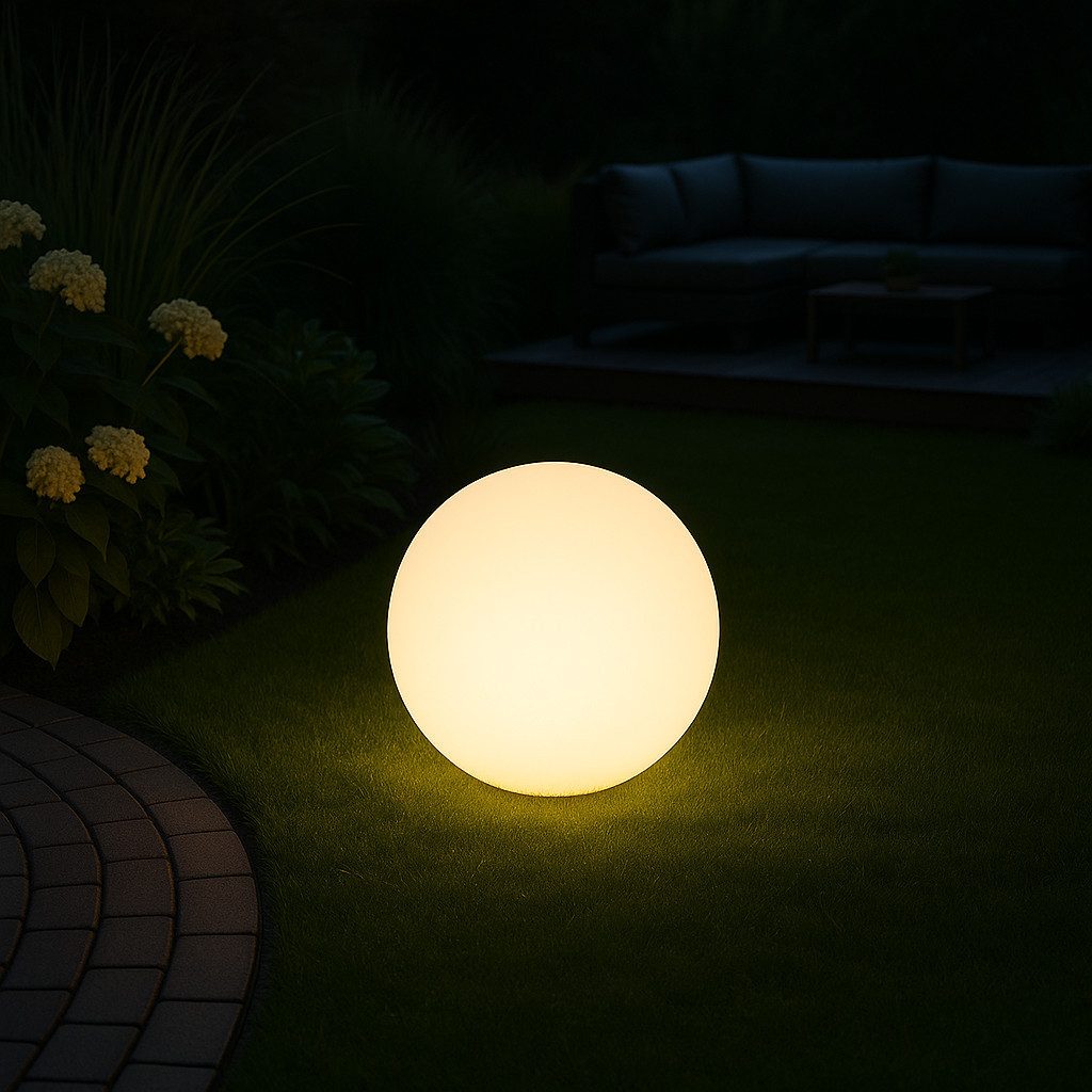 MeLiTec LED Solarleuchte Solar-Gartenleuchte LK13-6 Modell Kugel, LED-Solar günstig online kaufen