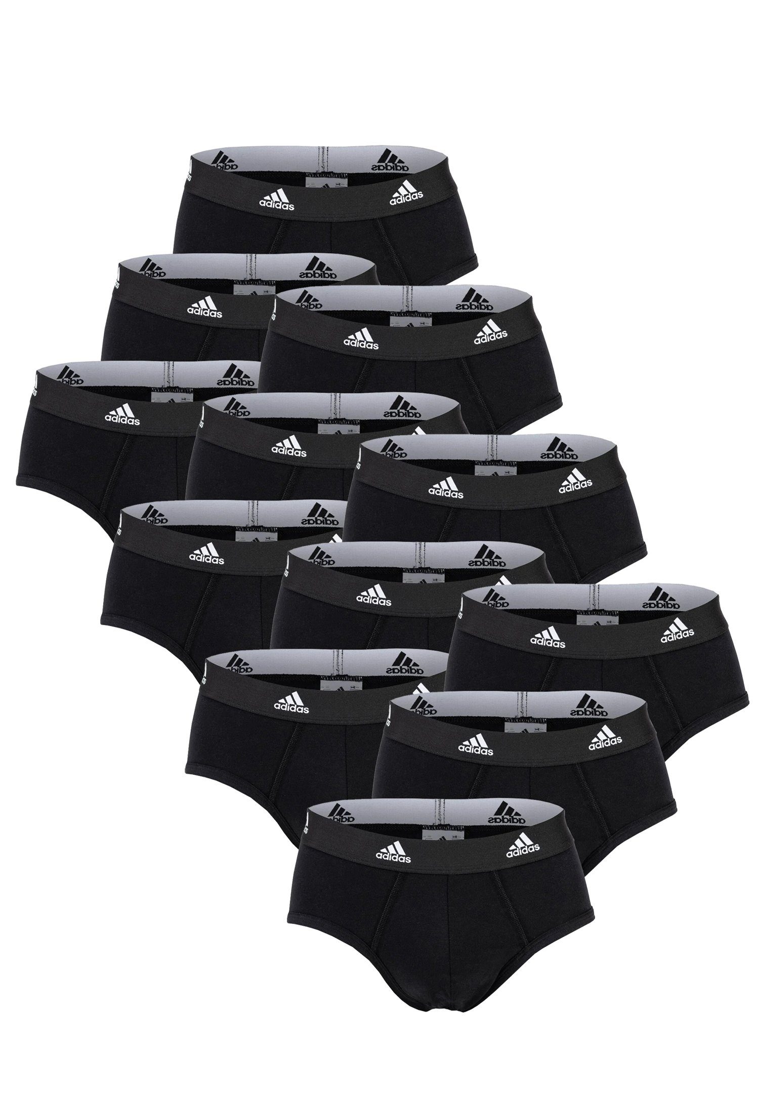 adidas (12PK) BRIEF Boxershorts 12er-Pack) 12-St., Black (Packung, Performance