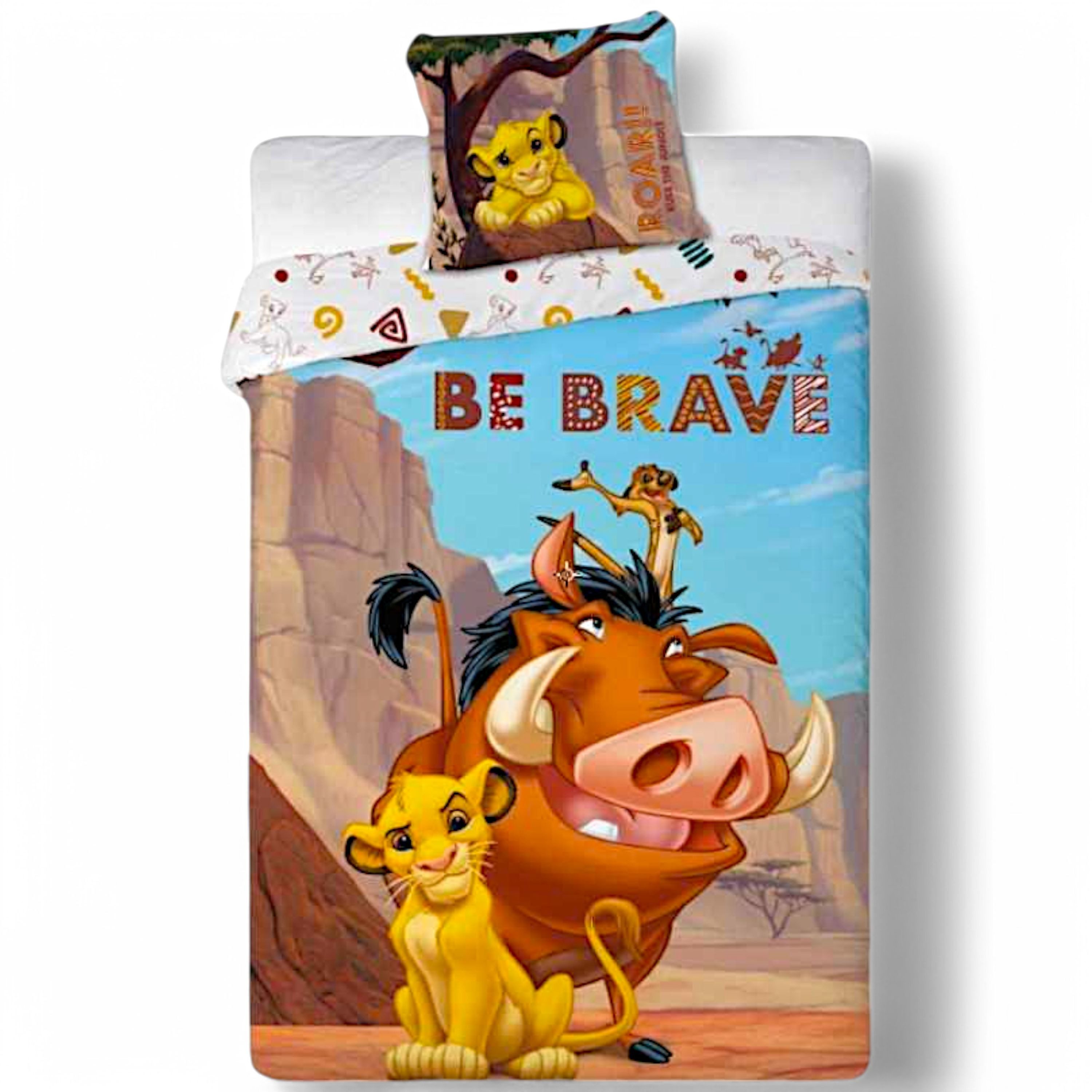 Disney The Lion King Bettwäsche Simba - Be Brave, Baumwolle, 2 teilig, Kind günstig online kaufen
