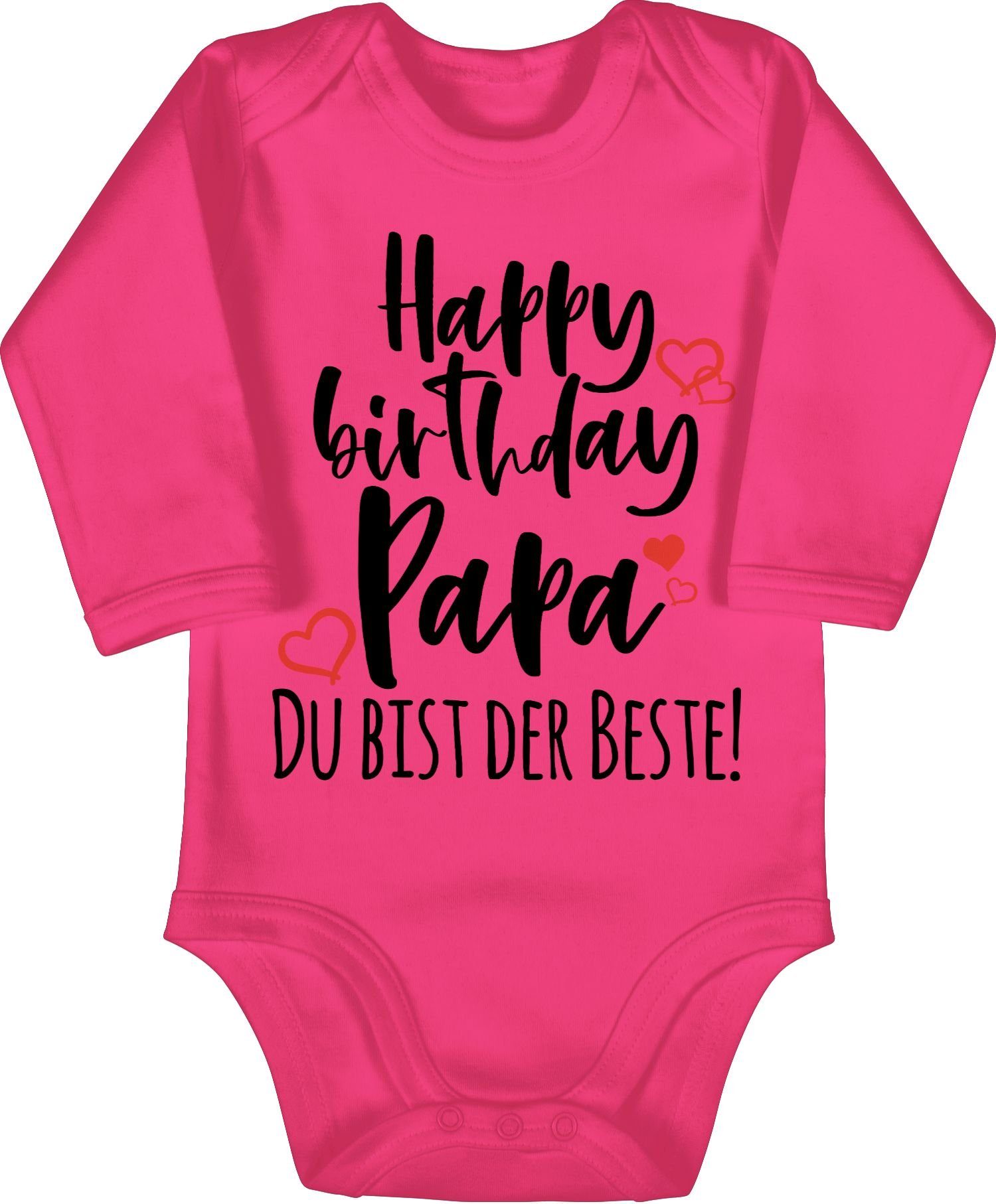 Shirtracer Shirtbody Happy Birthday Papa Strampler Baby Mädchen & Junge