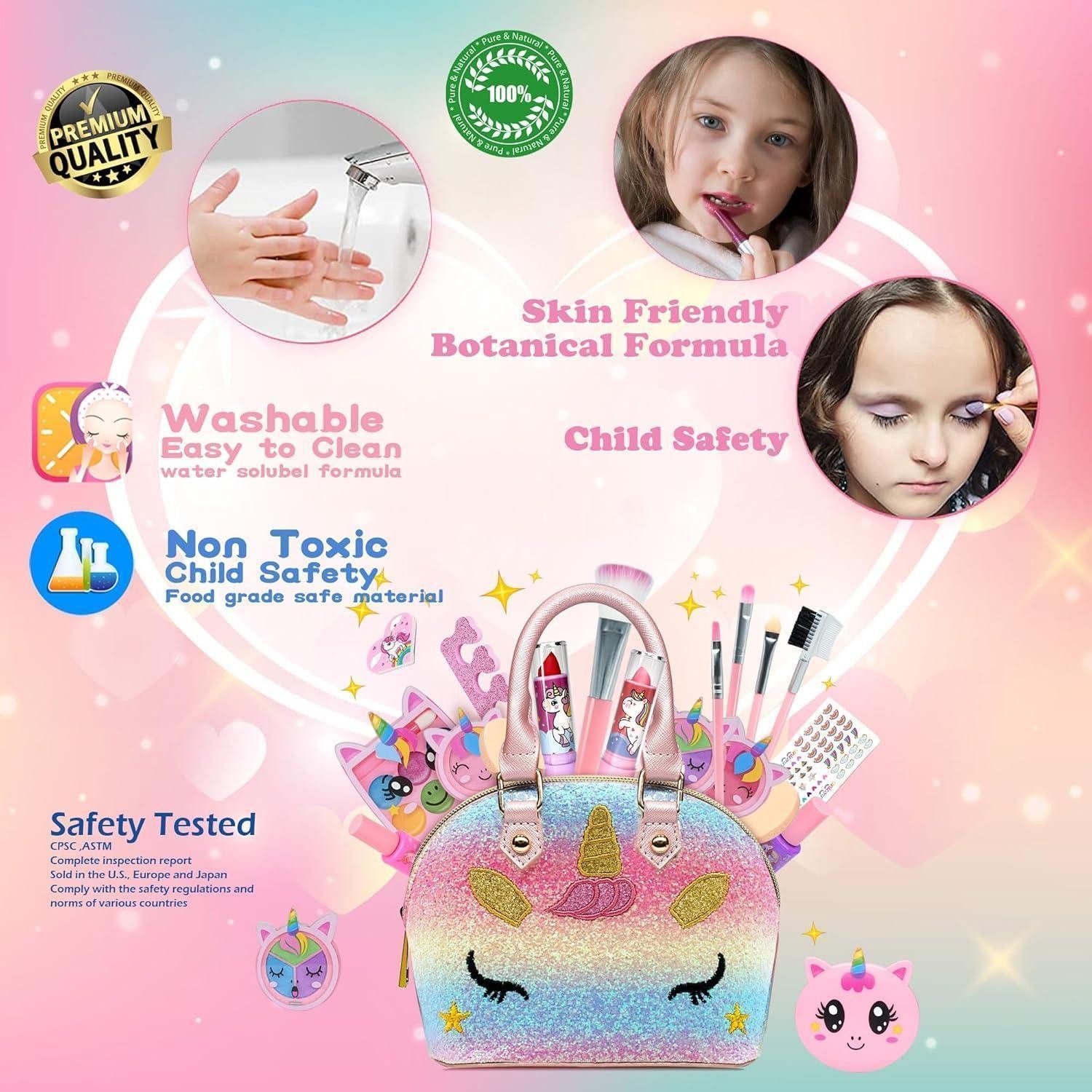 LuxusKollektion Theaterschminke Kinderschminke Set Schminkkoffer Mädchen Geschenk Makeup-unicorn toys
