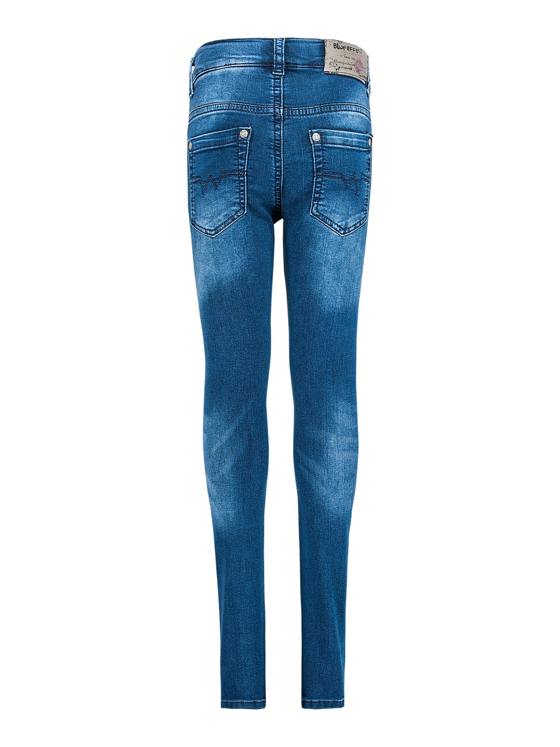 (1-tlg) EFFECT medium blue Slim-fit-Jeans BLUE