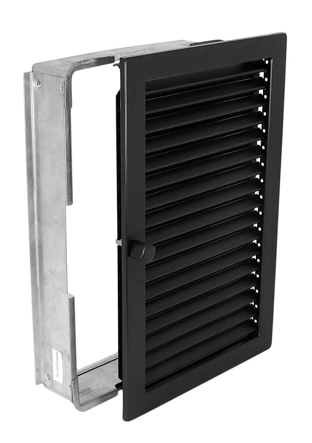 CB-TEC Lüftungsgitter Warmluftgitter WGHK 2335 S Hochkant Schwarz 230 x 350 Lüftungsgitter, Regulierbare Lamellen