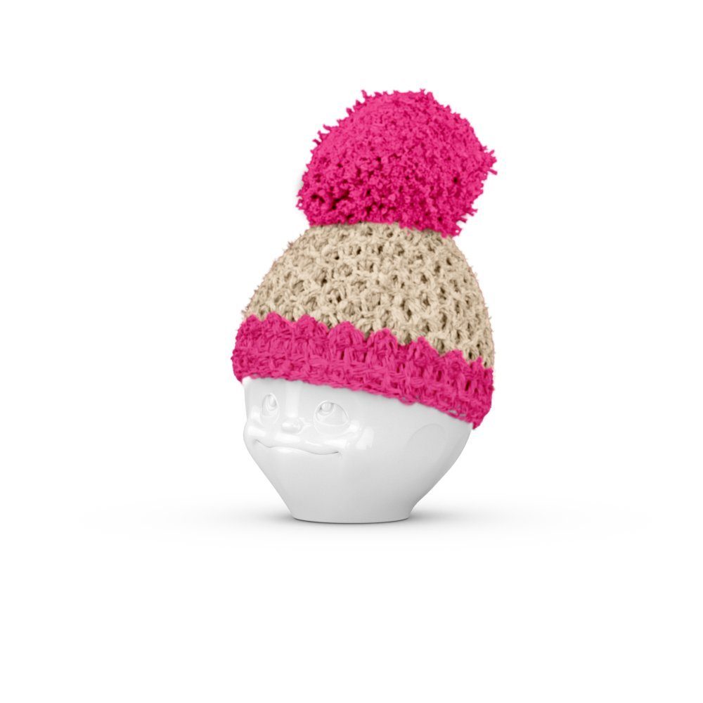 Eierbecher Eierbecher-Mütze Elfenbein/Magenta - T015533
