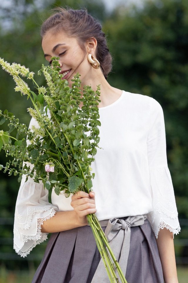 MarJo Trachtenbluse Trachtenbluse - EBELSBACH - off white