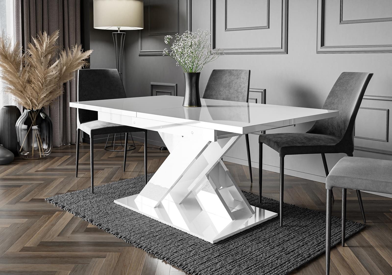 Compleo Esstisch Louis Esszimmertisch, ausziehbar 140-180 cm, Esszimmer