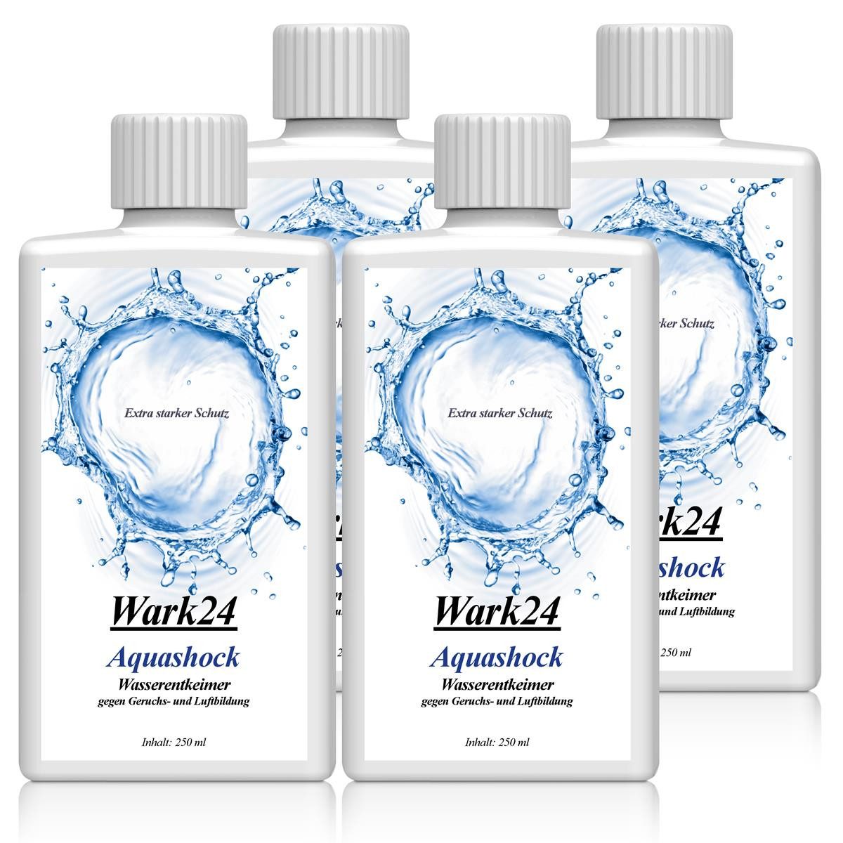 Wark24, Wasserbett Wark24 Aquashock Wasserentkeimer 250ml - Gegen Geruchs & Luftbildung