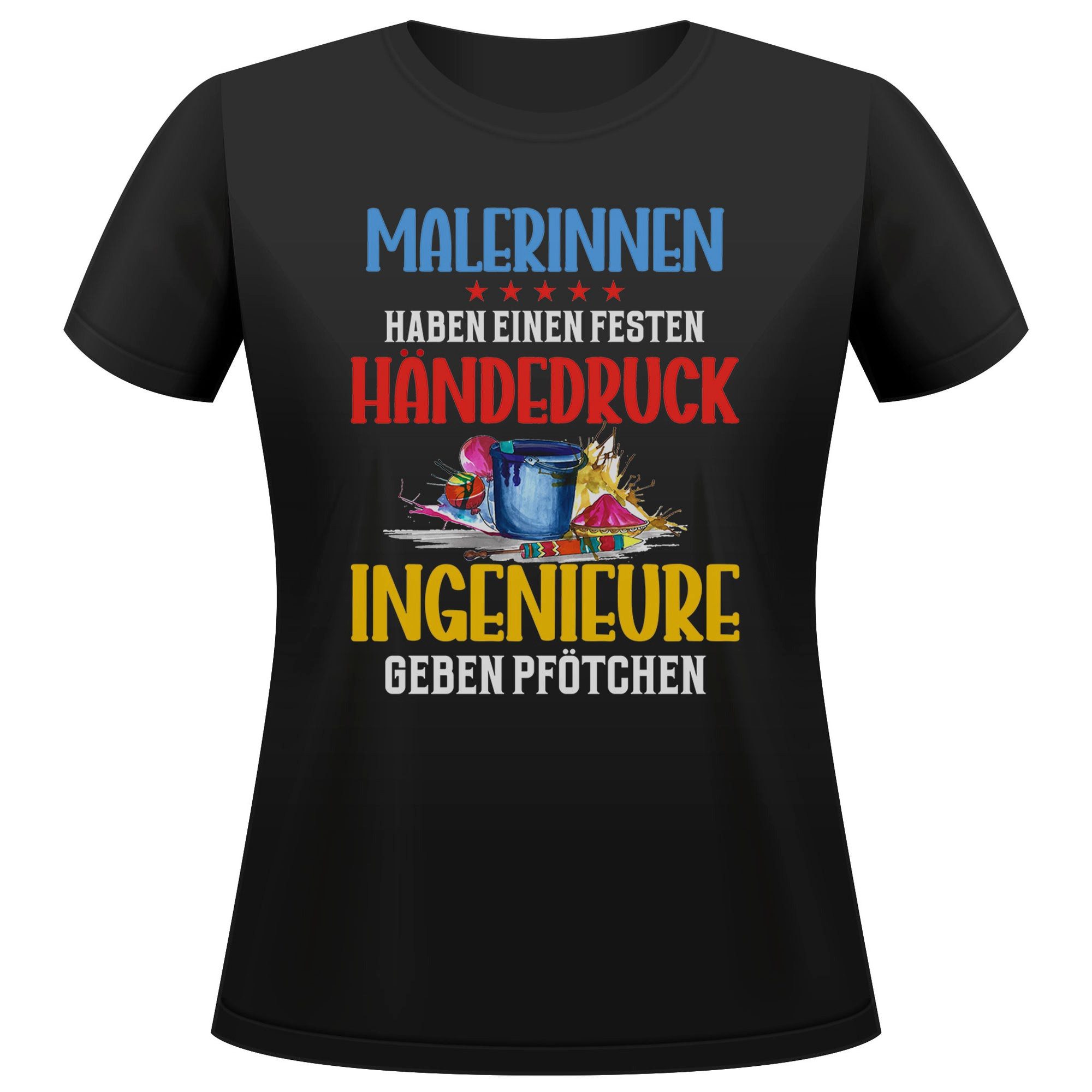 T-Shirt Malerin Geschenk Frauen Spruch Beruf Ausbildung Abschluss