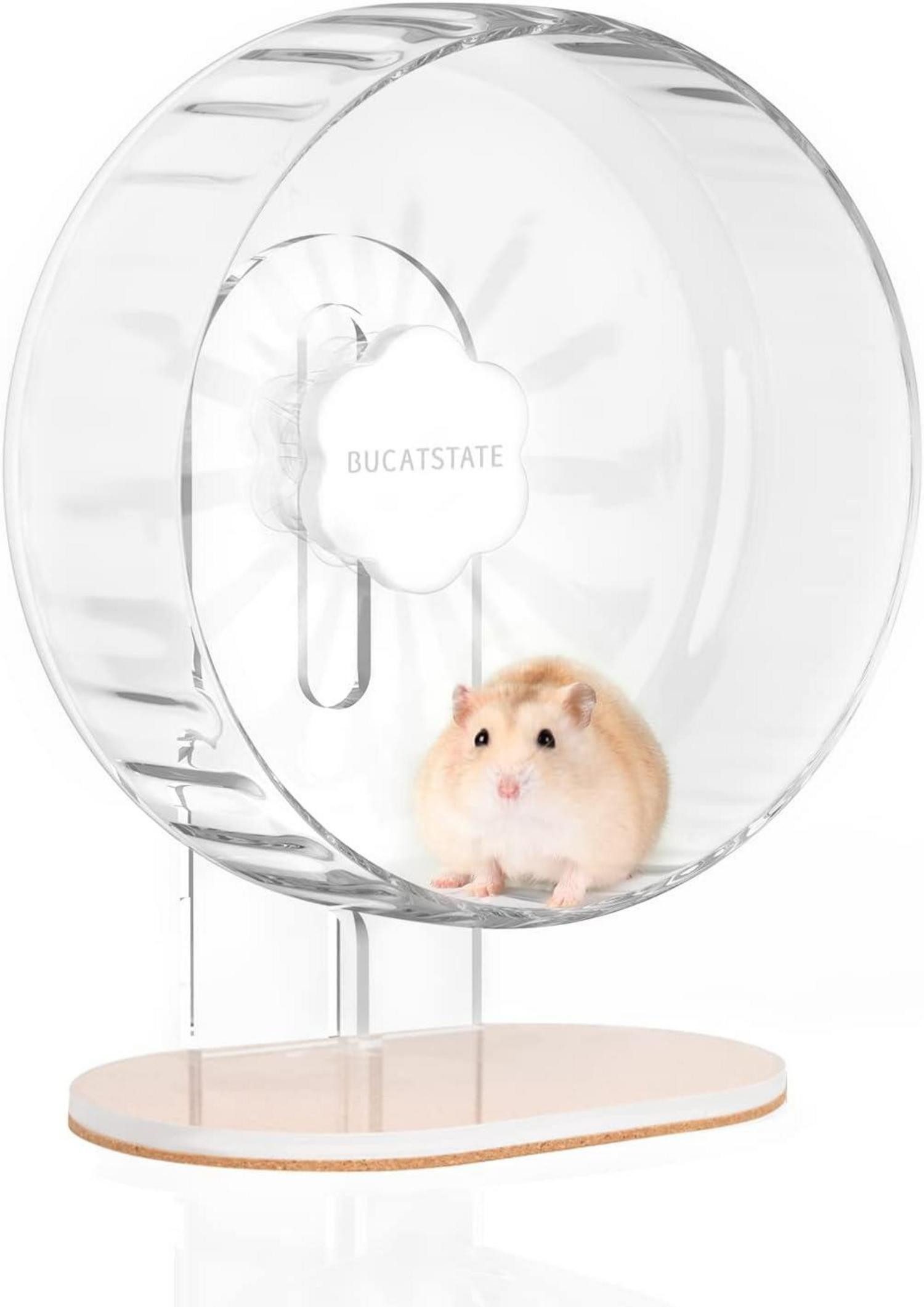Kleintierkäfig Hamsterrad 26cm Transparent Laufrad Leise rutschfeste Laufscheibe