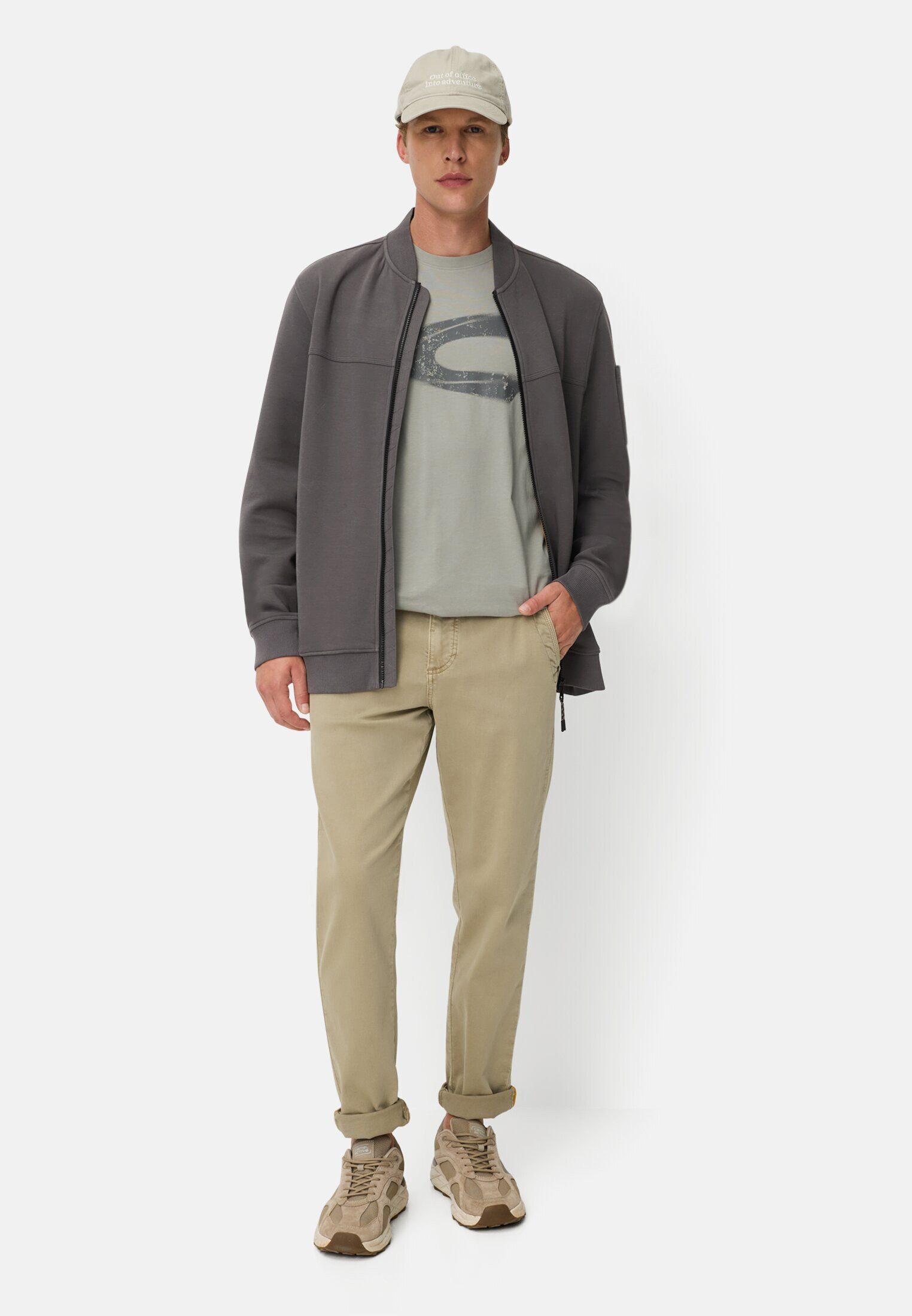 camel active Sweatjacke aus Scuba Jersey Langarm