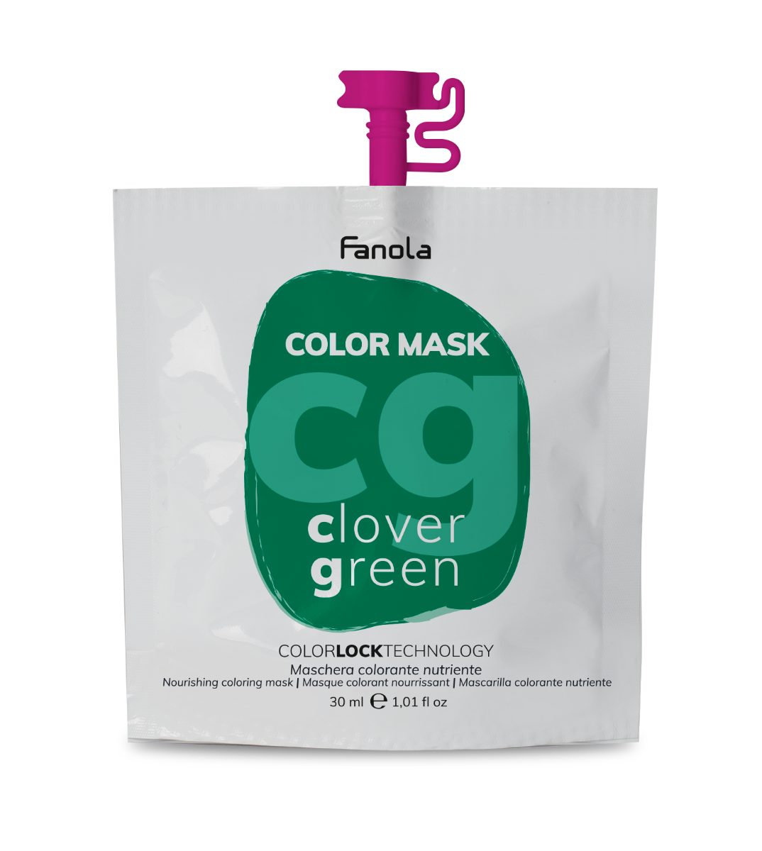 Fanola Haarfarbe Fanola Fanola Color Masker Clover Green 30ml Clover Green