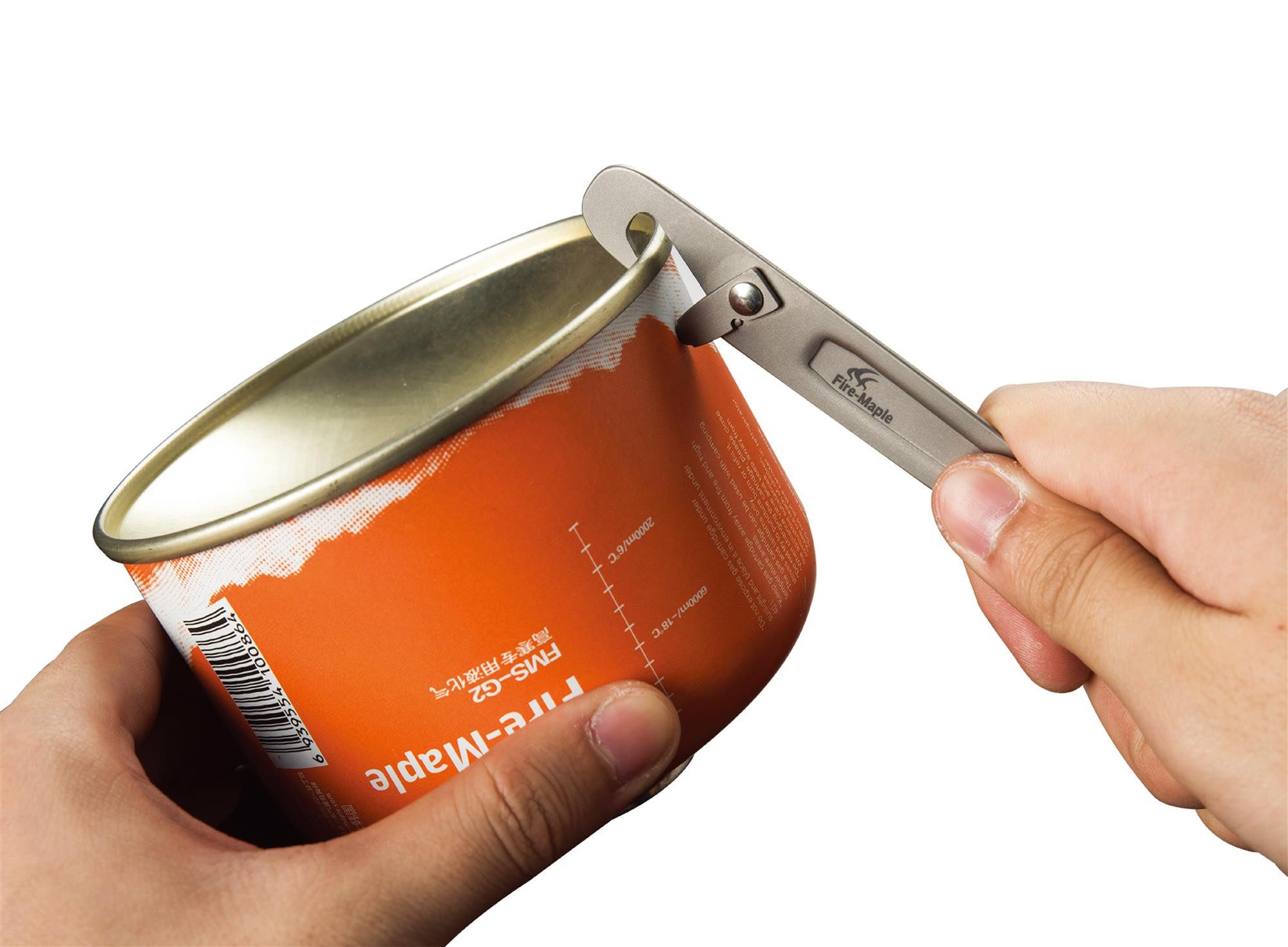 FireMaple Campinglöffel Titan-Göffel 3-in-1 mit Dosenöffner – ultraleicht & langlebig (1 Stück), Leichter Titan-Göffel mit Löffel-, Gabel- & Dosenöffner-Funktion