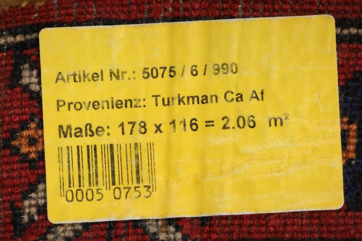 Orientteppich Afghan Mauri 117x179 Handgeknüpfter 6 Trading, Orientteppich, rechteckig, mm Nain Höhe