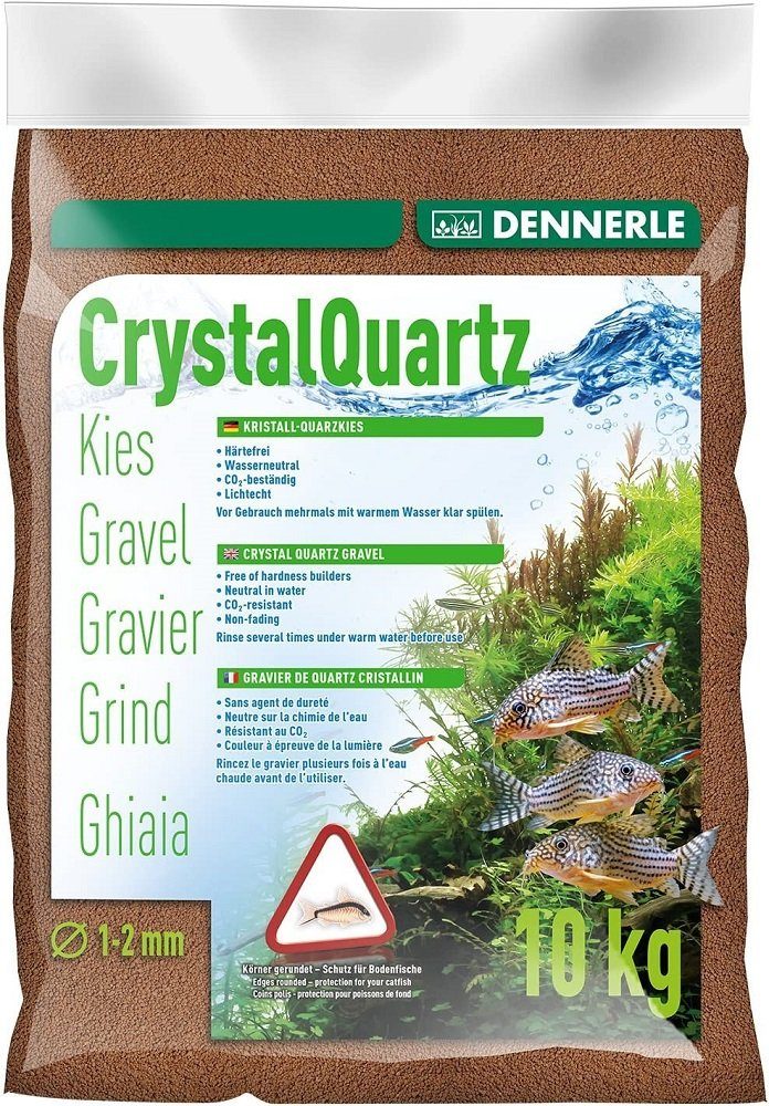 Aquarienkies Dennerle Kristall-Quarzkies rehbraun 10 Kg