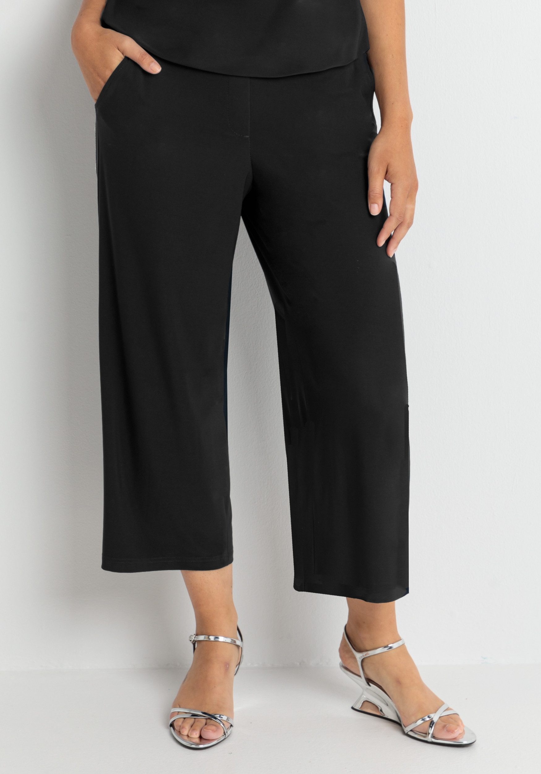 bianca Culotte PARIGI - Stoffhose mit verkürztem, weitem Bein – Bild 4 von 5