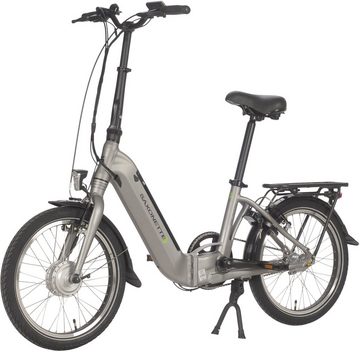 SAXONETTE E-Bike Compact Comfort Plus, 3 Gang, Nabenschaltung, Frontmotor, 360 Wh Akku, (mit Akku-Ladegerät), E-Bike Klapprad, faltbar