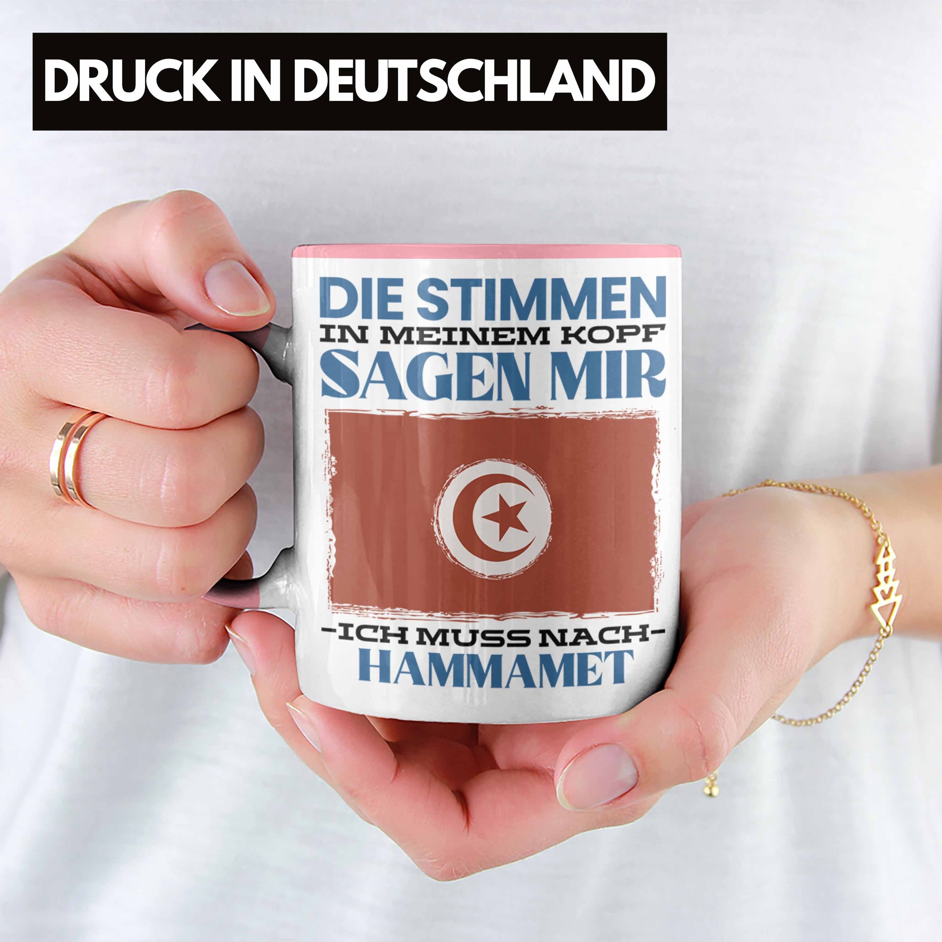 Rosa Spruch Geschenkidee Tasse Tasse Geschenk Trendation Urlaub Tunesien Hammamet Heimat