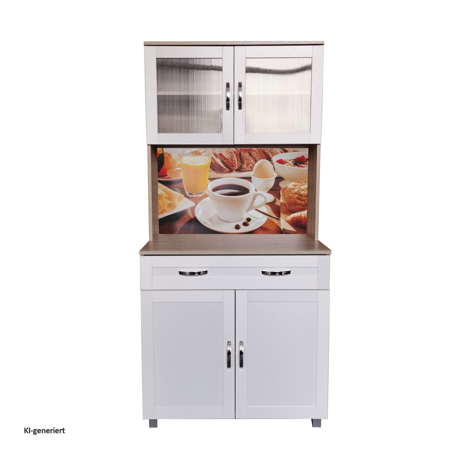 HTI-Line Hochschrank Küchenbuffet Blanca (Stück, 1-St., 1x Schrank Blanca, ohne Dekoration) Küchenschrank Hochschrank