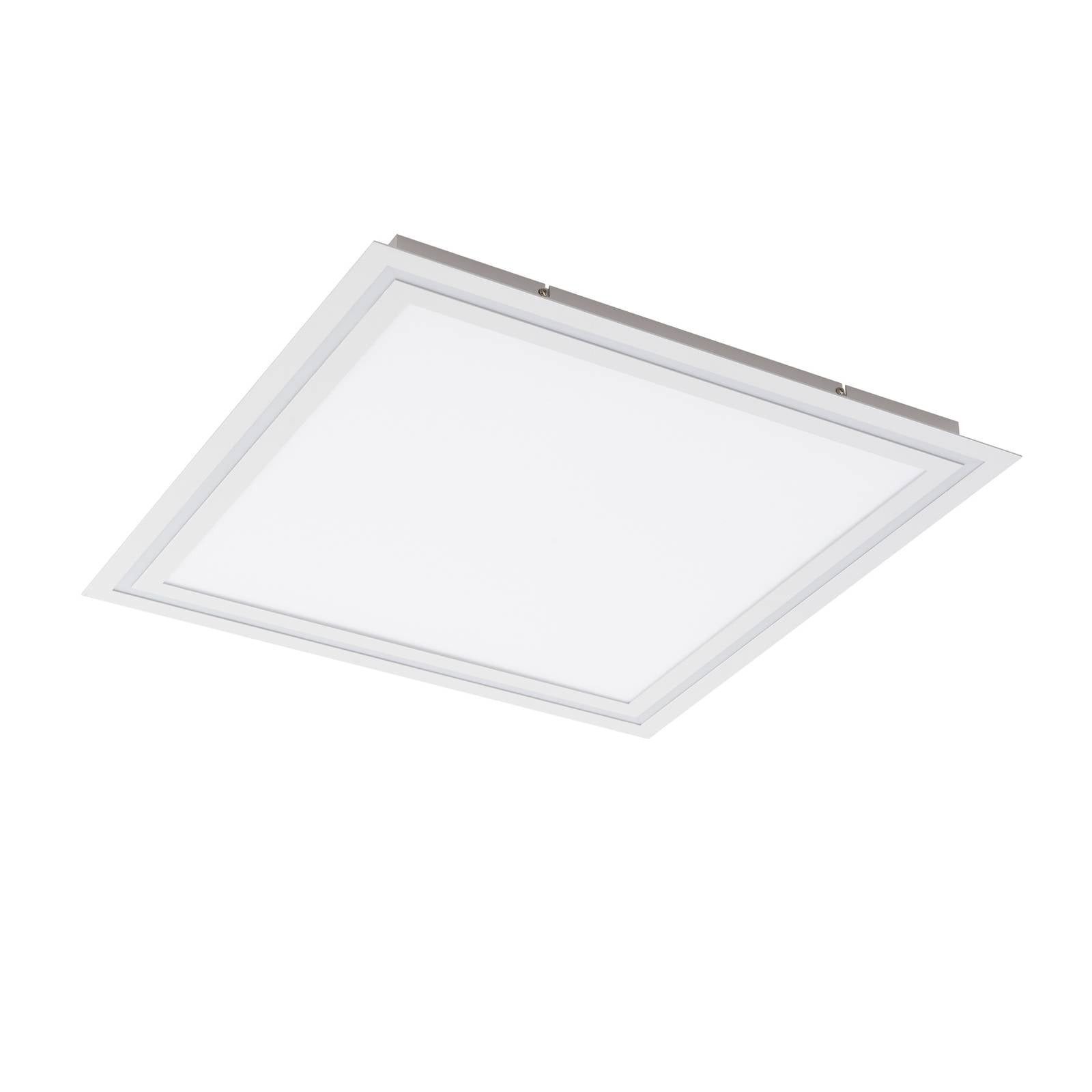 Lucande Deckenleuchten Leicy, LED, Metall, Weiß Farbwechsel RGB + weiß IP20 mit Fernbedienung, 1 x 30,5 W LED + 1 x 5 W RGB, Farbwechsel RGB + weiß