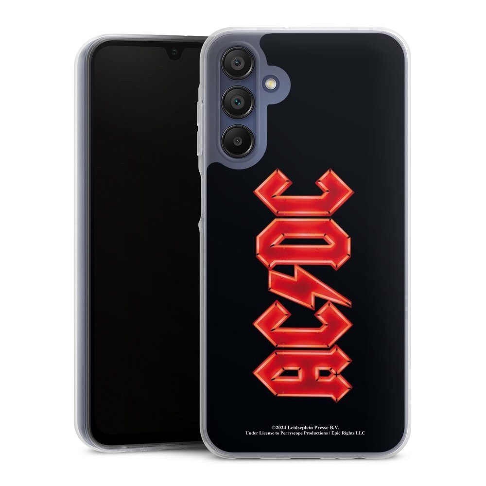 DeinDesign Handyhülle ACDC Logo Offizielles Lizenzprodukt ACDC Logo Large, Samsung Galaxy A15 5G Silikon Hülle Bumper Case Handy Schutzhülle