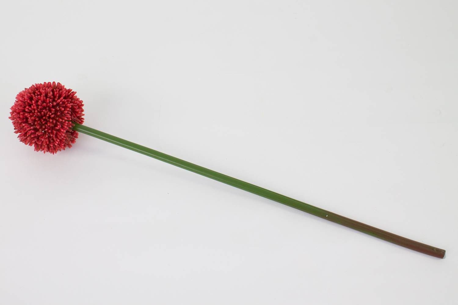 Kunstblume Künstlicher Alliumzweig, rot, 55cm, Ø 10cm - Kunstallium Allium, artplants, Höhe 65.0 cm