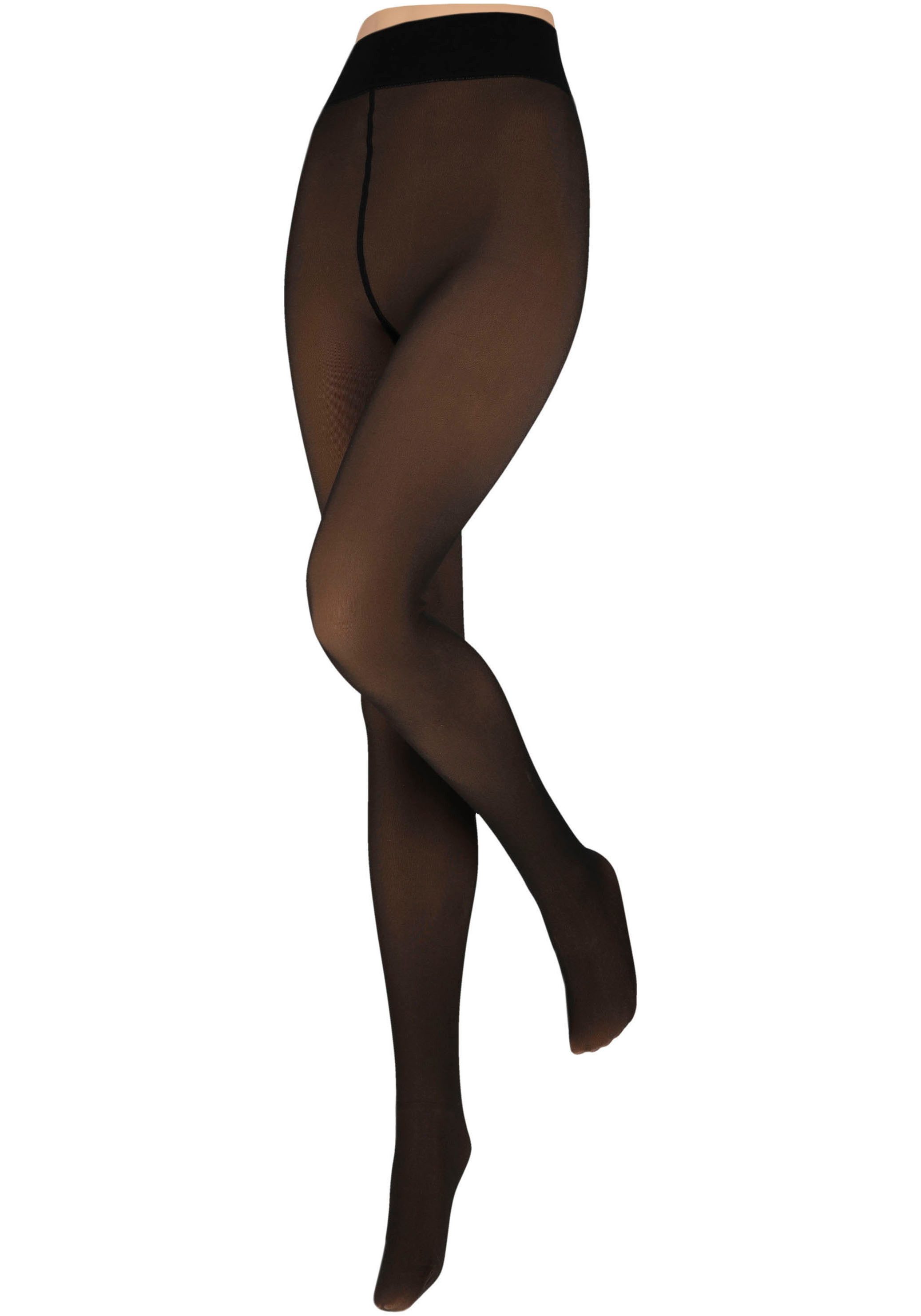 Sarlini Thermostrumpfhose LADIES FLEECE LINED TIGHTS im transparenten Look mit angenehmer Fleece-Fütterung in Feinstrumpfhosenoptik
