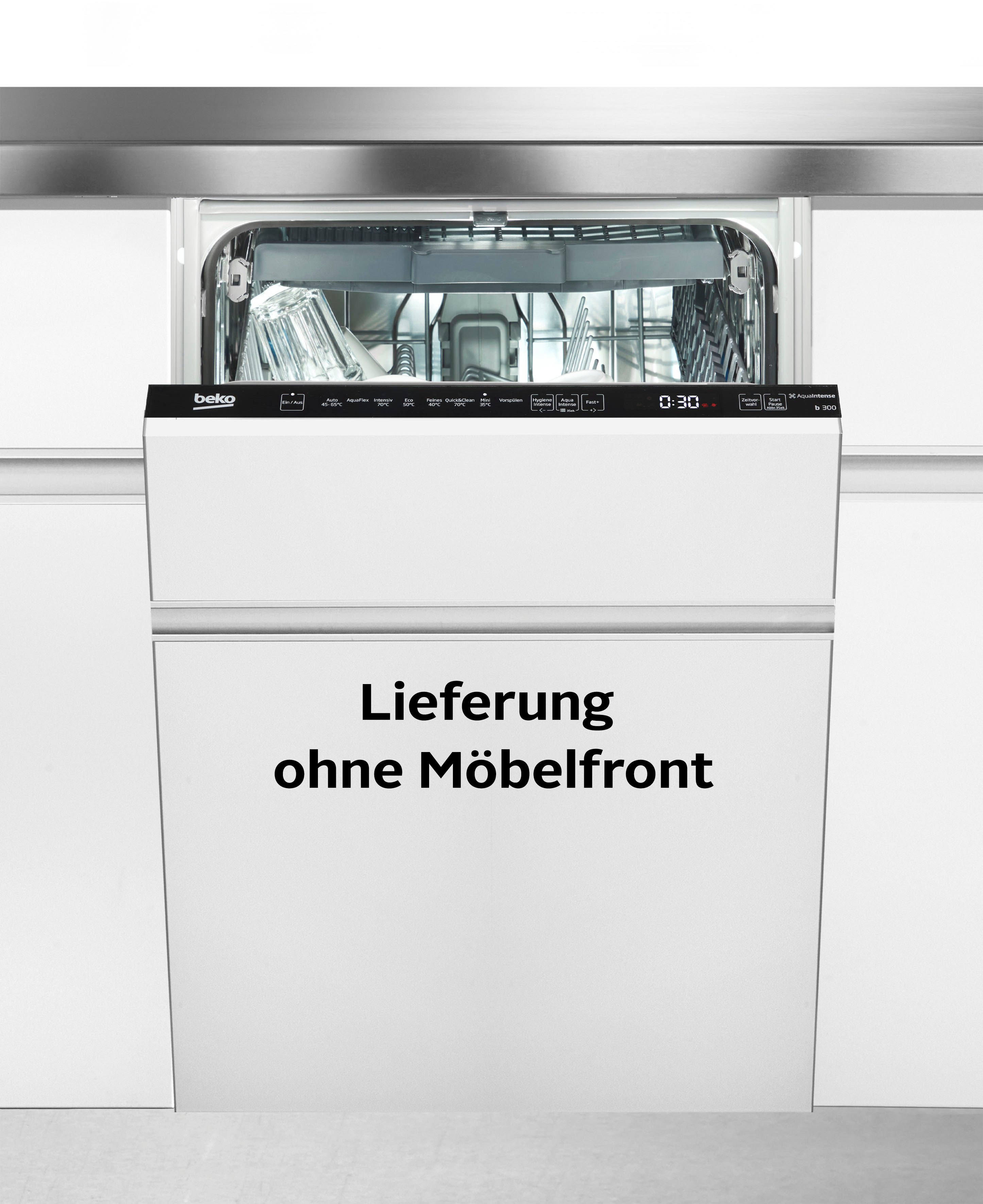 BEKO vollintegrierbarer Geschirrspüler BDIS38120Q 7641701635, 11 Maßgedecke, Doppelt gut organisiert – inklusive Besteckschublade und Besteckkorb