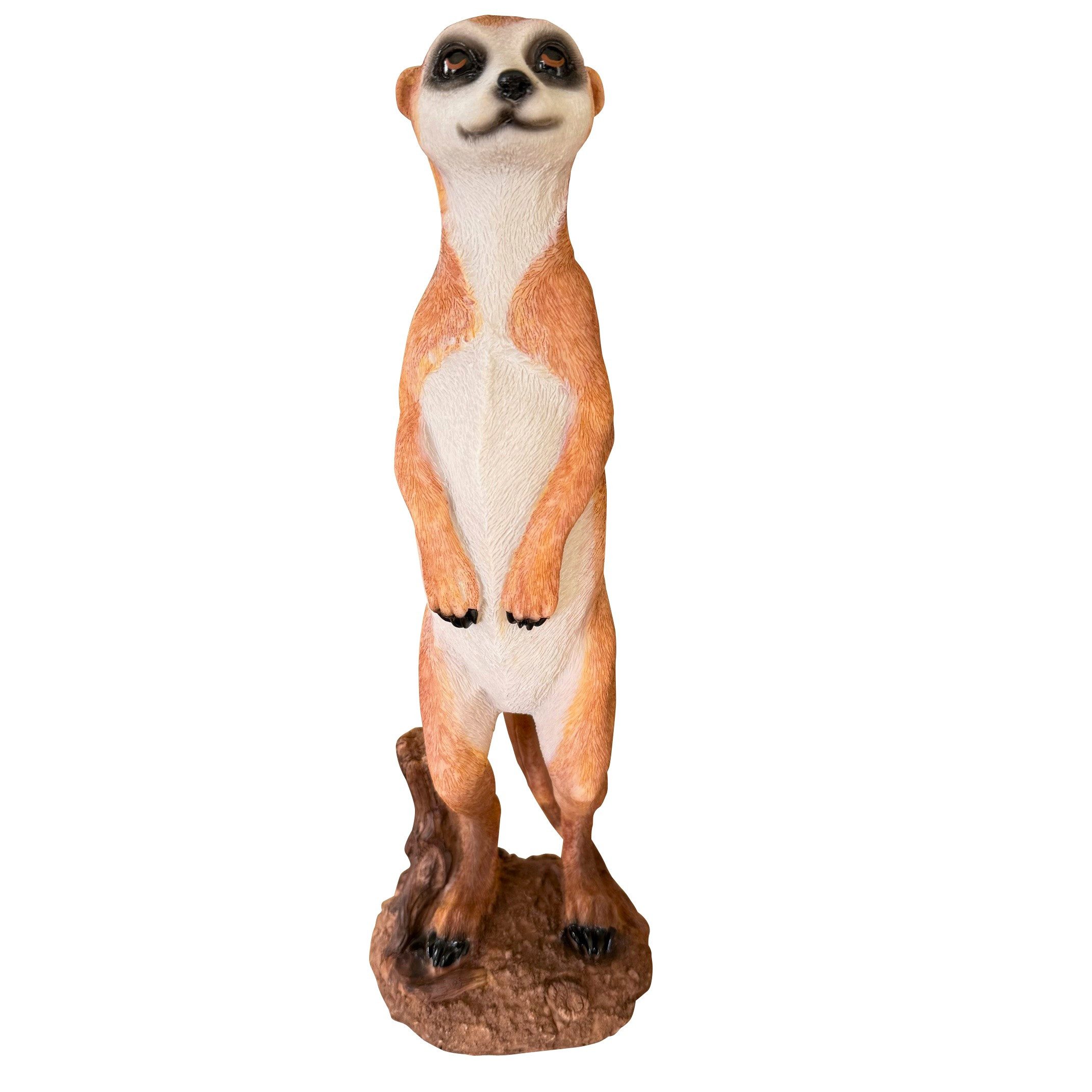 Online-Fuchs Gartenfigur Erdmännchen Deko Figuren im Set für den Garten - Wetterfest, Gartenfiguren aus Kunstharz für den Außenbereich – Bild 2 von 4