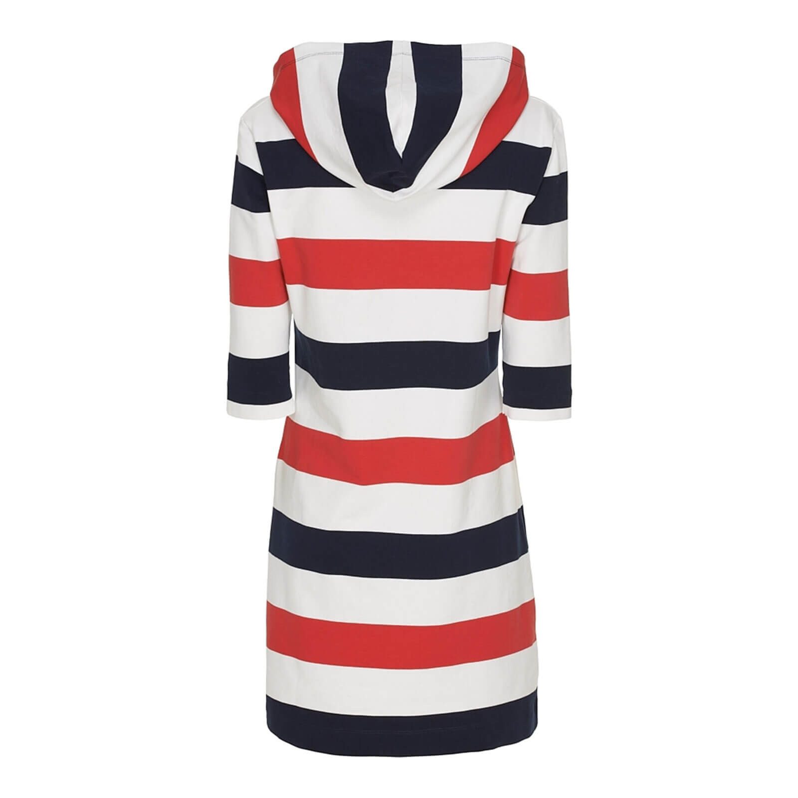 Sea Ranch Shirtkleid Ronja Damen Sweatshirt-Kleid Ronja Streifen-Design mit Kapuze und 3/4-Ärmeln
