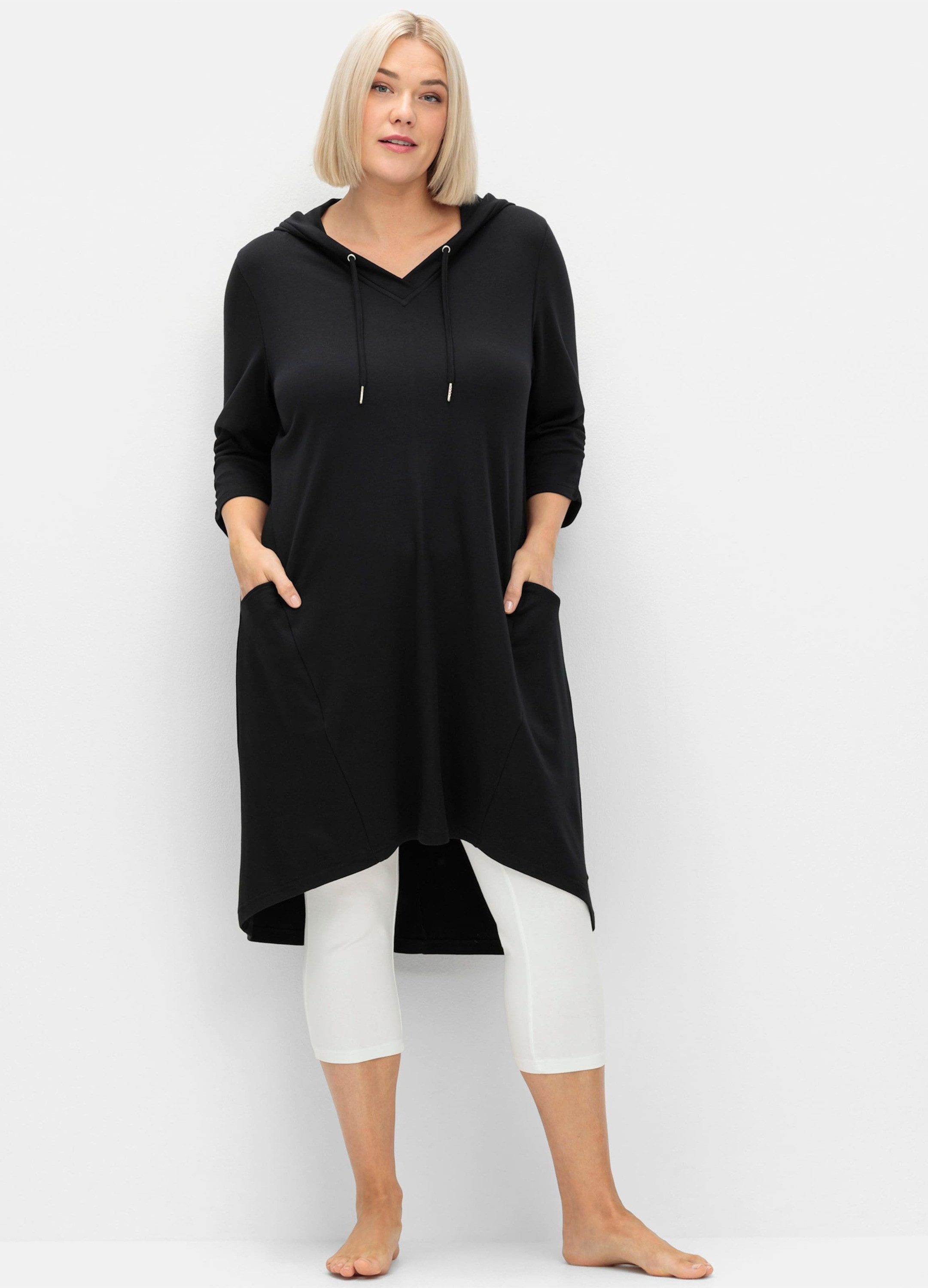 Sheego Jerseykleid Shirtkleid Langarm