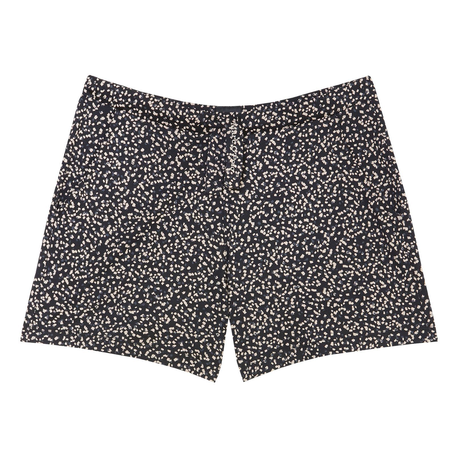 Pyjamashorts All-over-Print mit O'Polo Marc getupftem Shorts