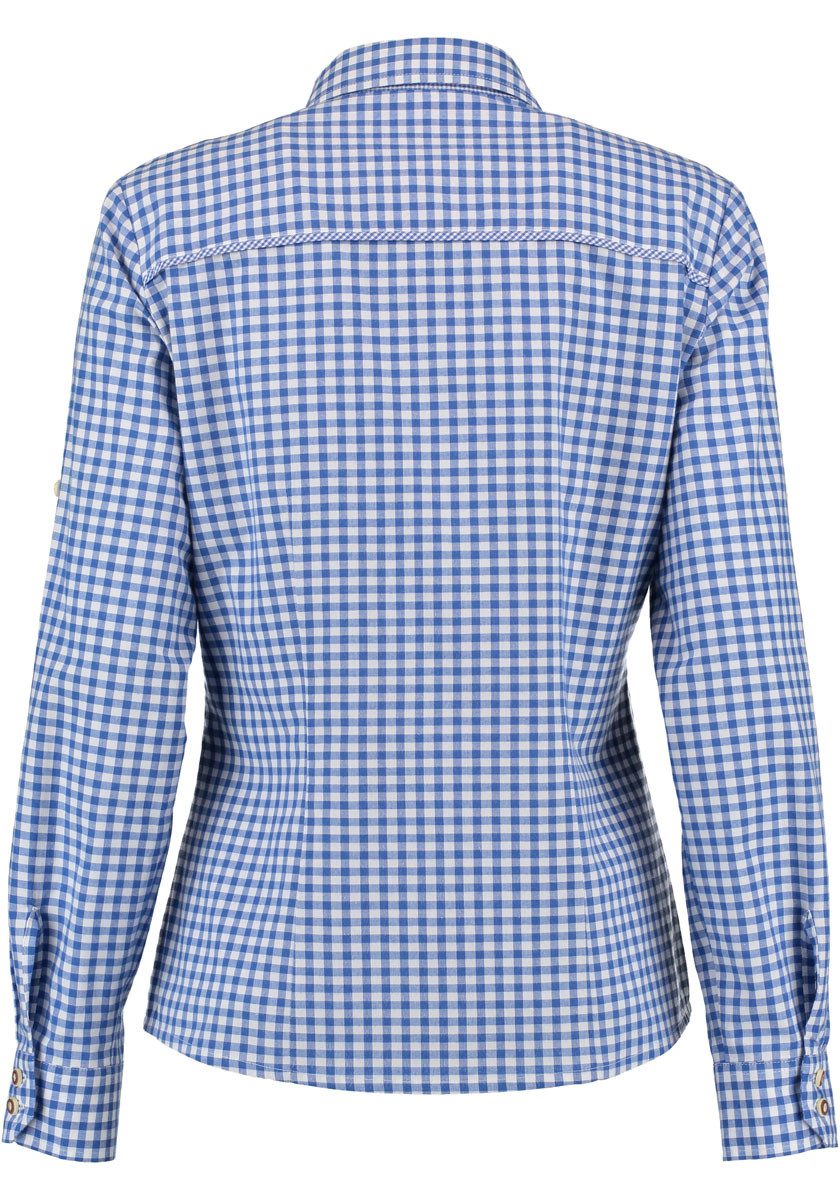 OS Trachten Trachtenbluse Flosa Langarmbluse mit Edelweiß-Stickerei auf der günstig online kaufen