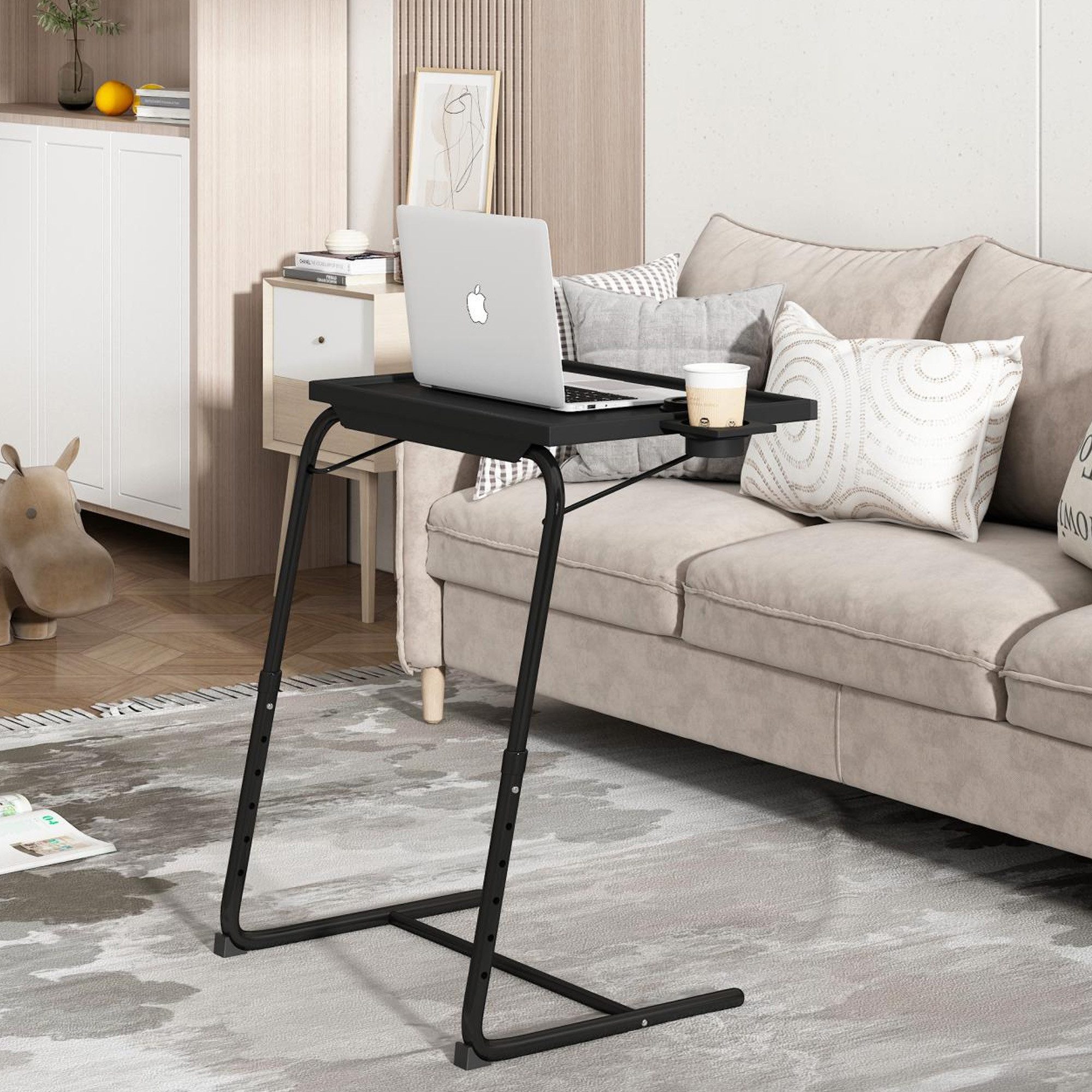 FURPAL Schreibtisch TV-Tablett, klappbarer TV-Esstisch mit Getränkehalter ( günstig online kaufen