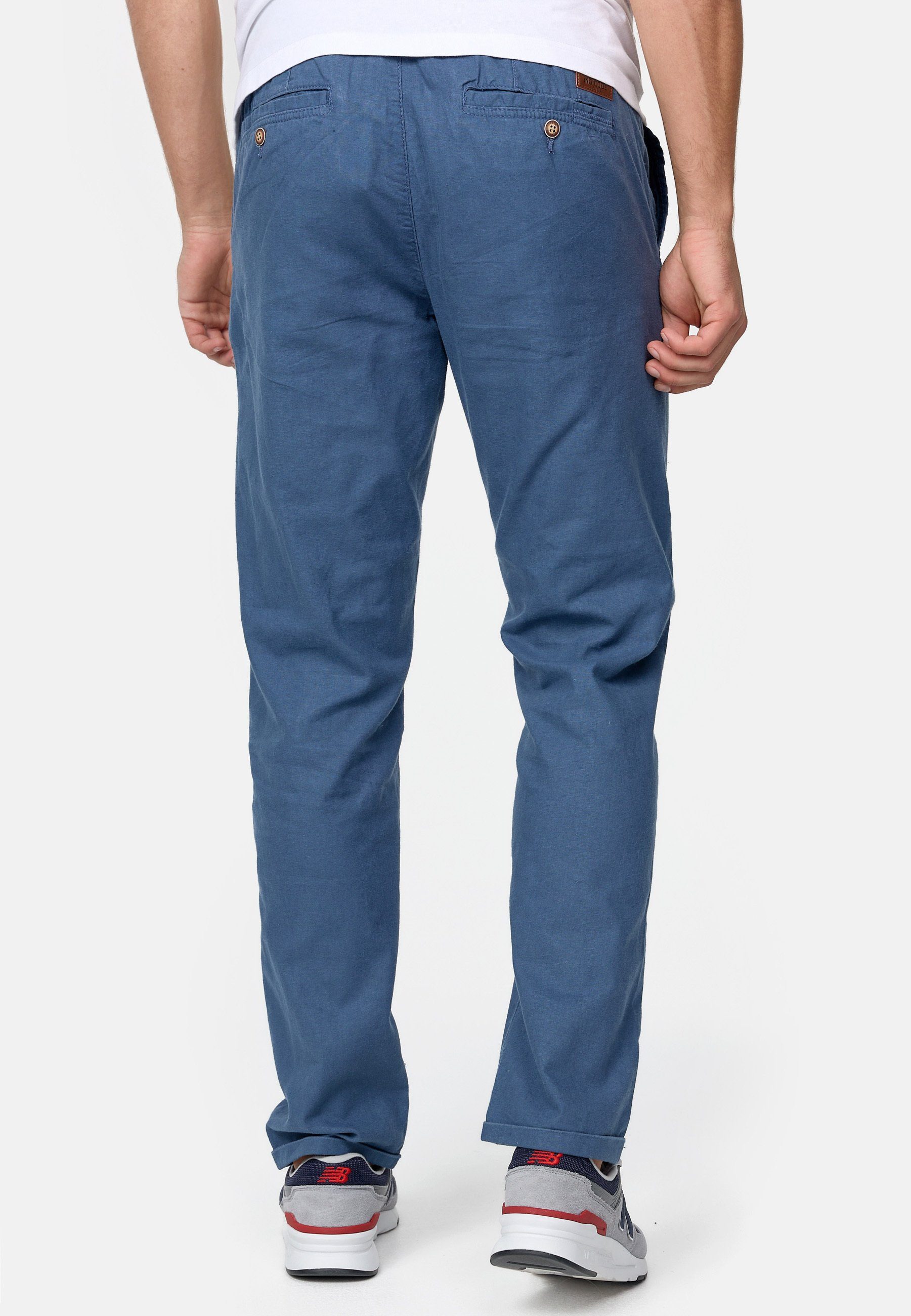 Indicode Leinenhose Herren Bryne Sommerhose Leinen Herrenhose mit 4 Taschen, Leinen,- Baumwollgemisch