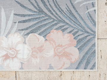 Teppich Sunny, Myflair Möbel & Accessoires, rechteckig, Höhe: 8 mm, Blumen Motiv, mit Bordüre, Outdoor geeignet, Balkon, Terrasse