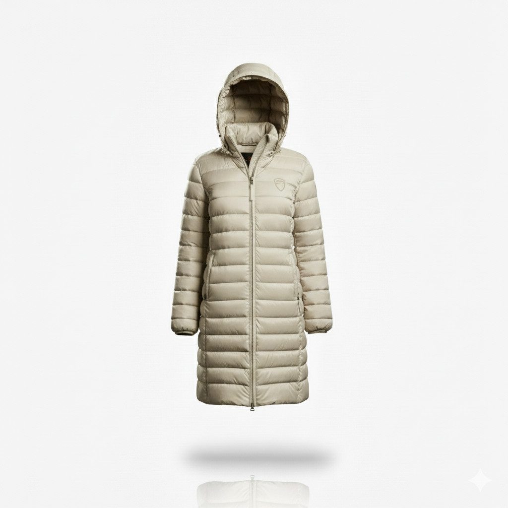 Geographical Norway Steppmantel Damen Outdoorjacke Regenjacke Frühling Leicht Lange