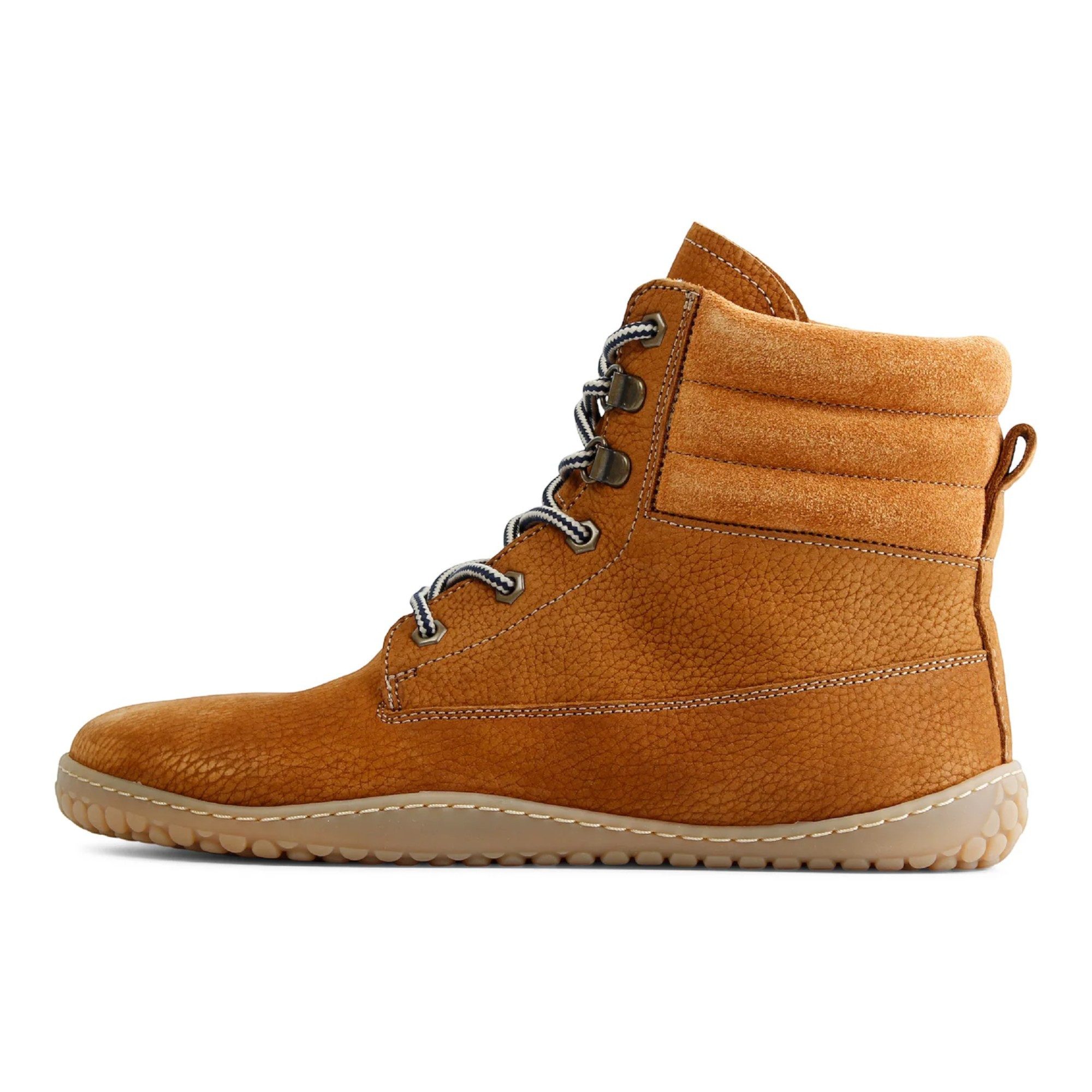 Grand Step Shoes Nox Barefoot Lace Bootie (Nubukleder) braun Winterstiefel