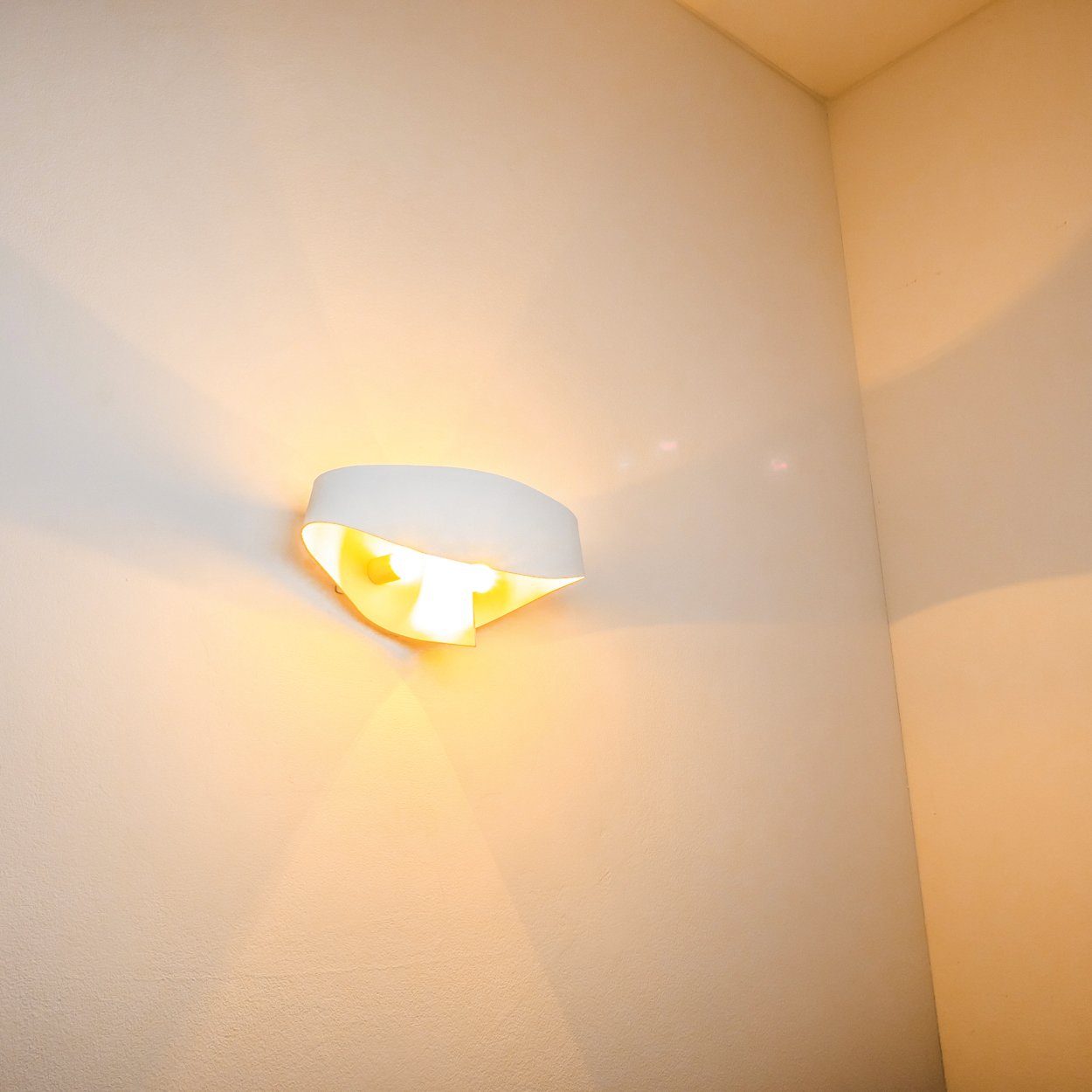 ohne hofstein moderne G9 Metall in aus Down-Effekt, »Aschi« mit Weiß, mit Wandlampe Innen Leuchtmittel, max. & 33 Wandleuchte Up Lichteffekt Watt,