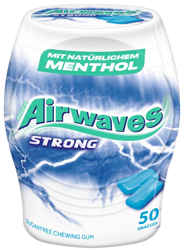 Airwaves Süßigkeit AIRWAVES STRONG Dose 2x6x50 Dragees