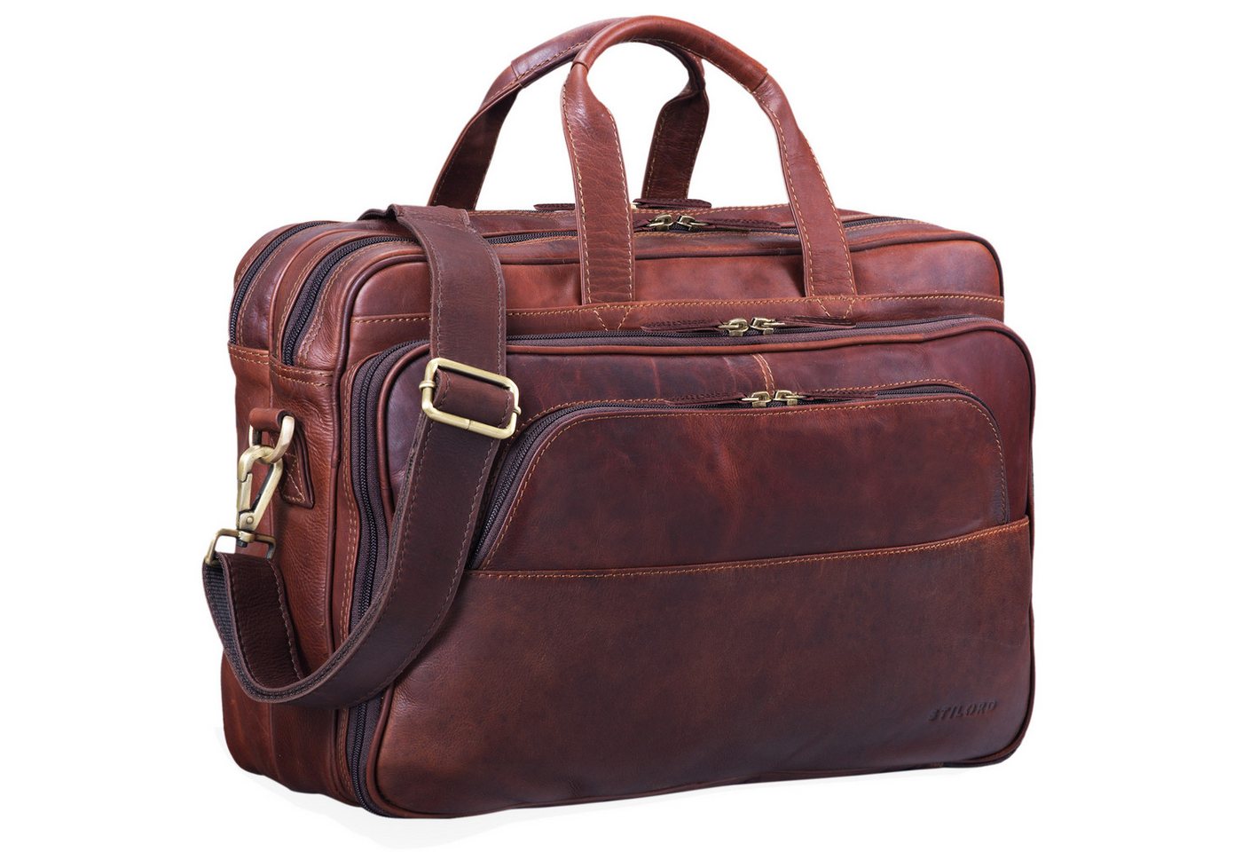 STILORD Aktentasche "Artemis" Vintage Lehrertasche Leder Aktentasche