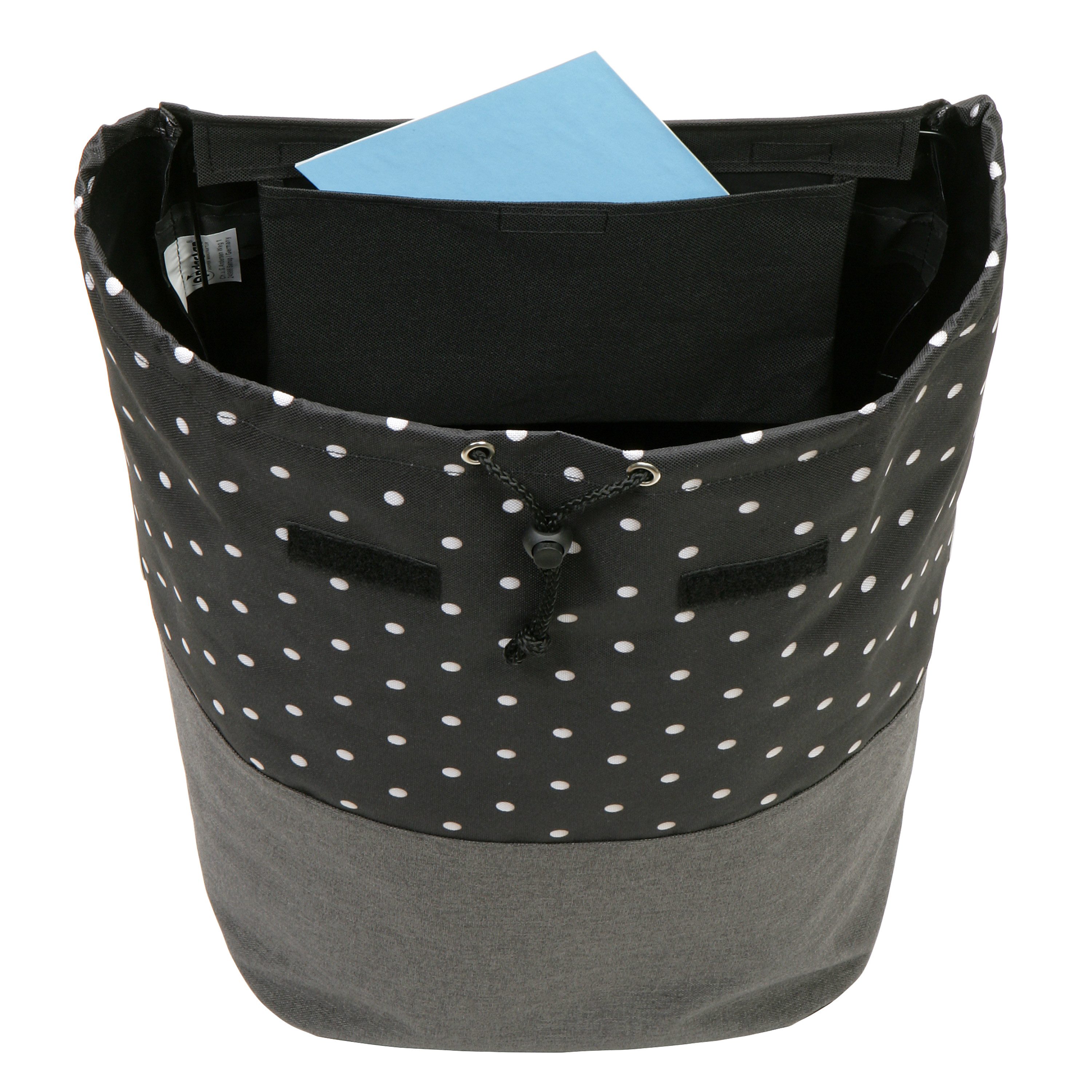 Andersen Einkaufstrolley Scala Shopper Plus Duko schwarz, klappbare Ladefläche, belastbar bis 30kg, wasserabweisend