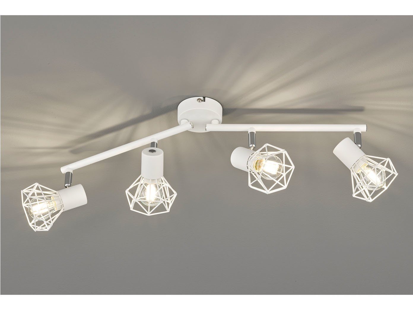 FISCHER & HONSEL LED Deckenspot, Gitter-Lampenschirm Decken-Leuchte  Strahler schwenkbar Deckenlampe im Retro Design für Deckenbeleuchtung  Wohnzimmer, Flur, Küche & Schlafzimmer online kaufen | OTTO