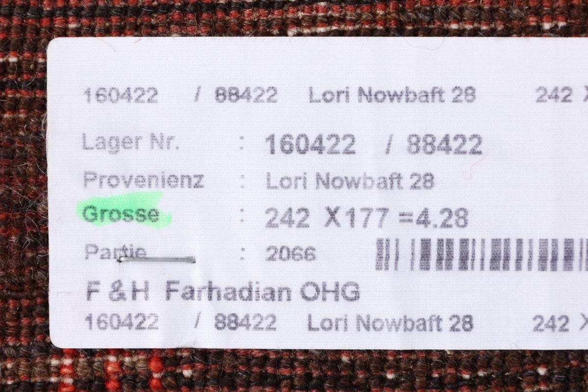 Handgeknüpfter mm 12 rechteckig, 178x241 Nowbaft Perser Höhe: Nain Trading, Moderner, Loribaft Gabbeh Orientteppich