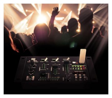 Pronomic DJ Controller DX-30BTU USB MKII DJ-Mixer - Bluetooth - 3 Kanäle - Cue-Funktion, (Talkover-Funktion), Hochqualitativer USB/MP3/Bluetooth-Player